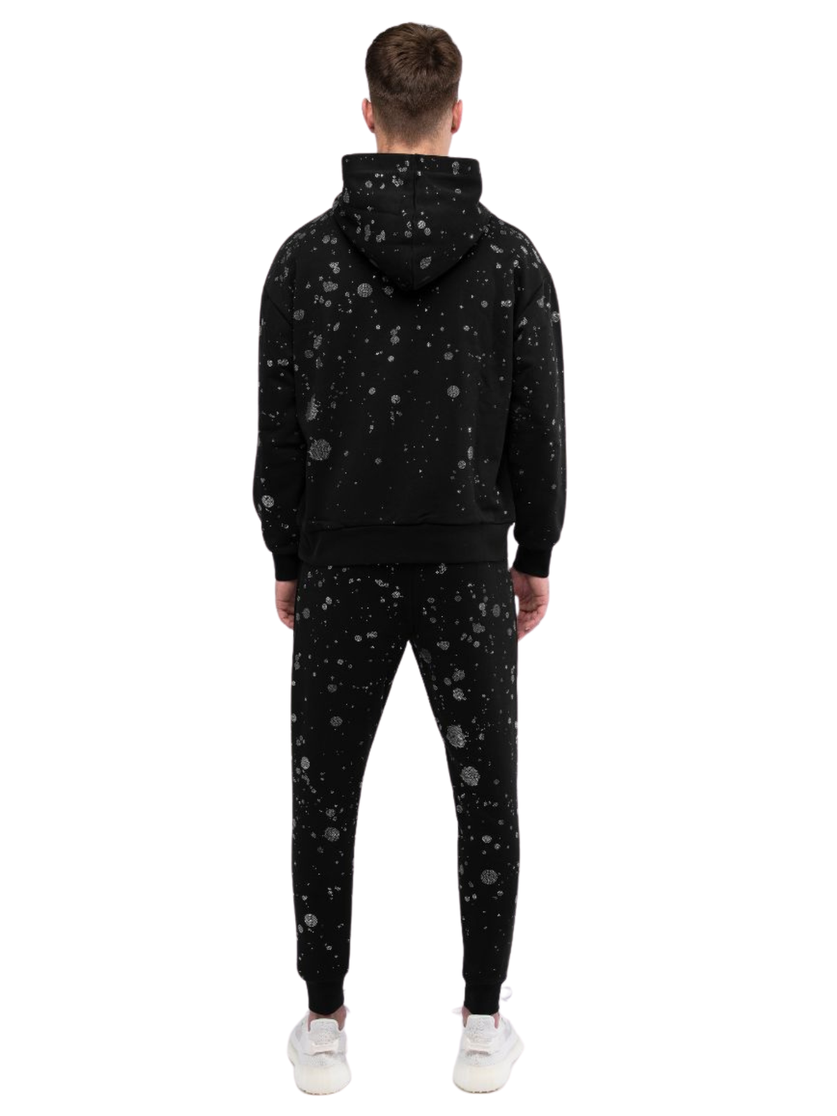 RHINESTONE SPLASH MB JOGGING SUI | BLACK