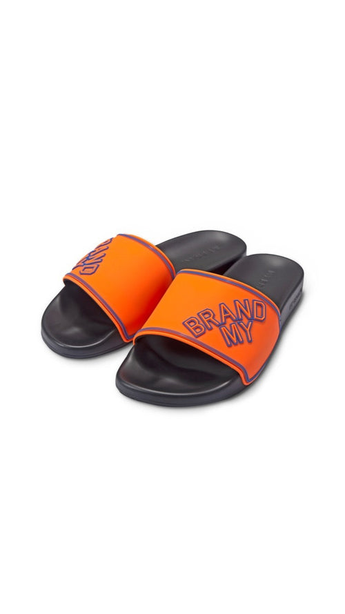 MY BRAND SKEW SLIPPER | NEON ORANGE