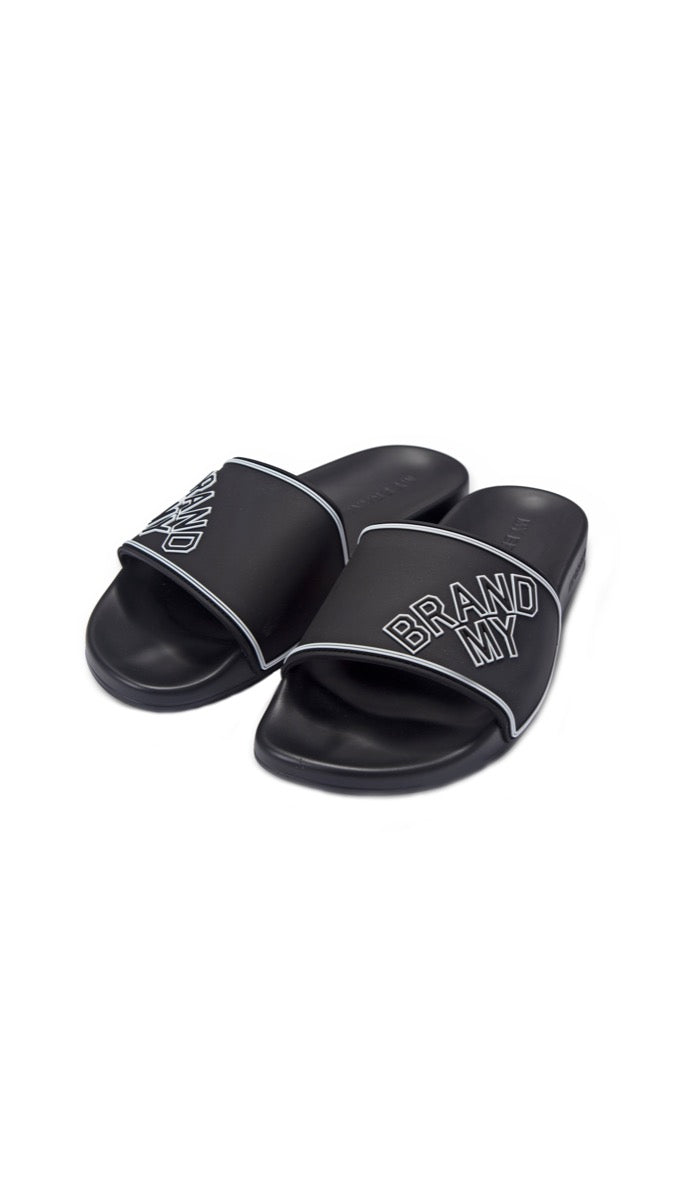 MY BRAND SKEW SLIPPER | BLACK