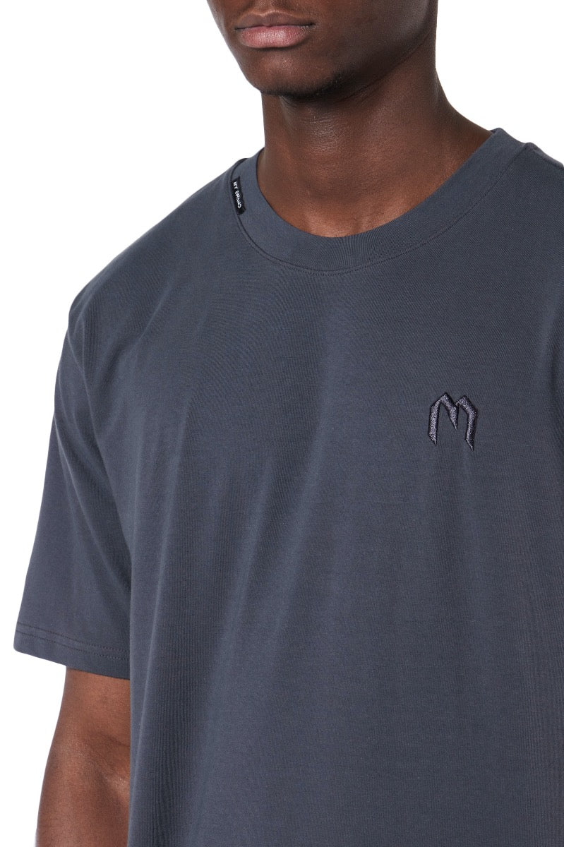 Solid M T-Shirt Asphalt