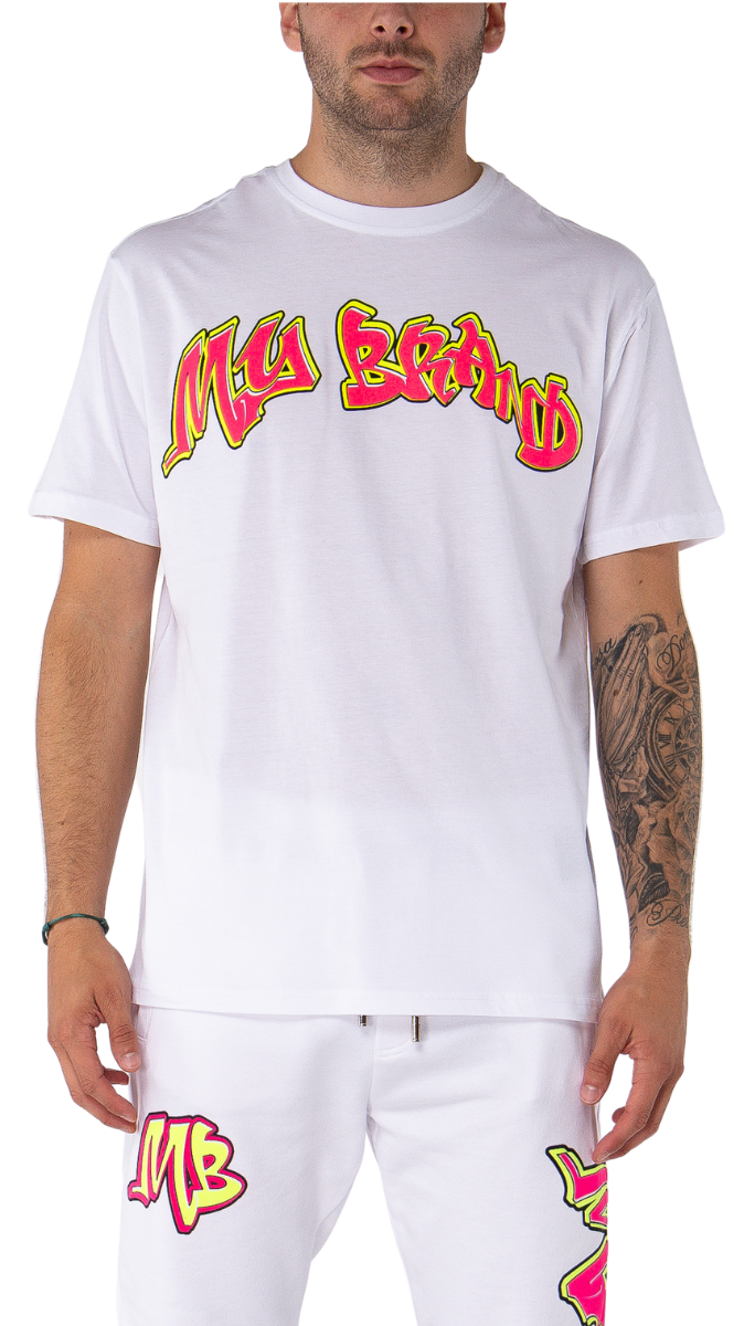 Neon Graffiti MB T-Shirt White