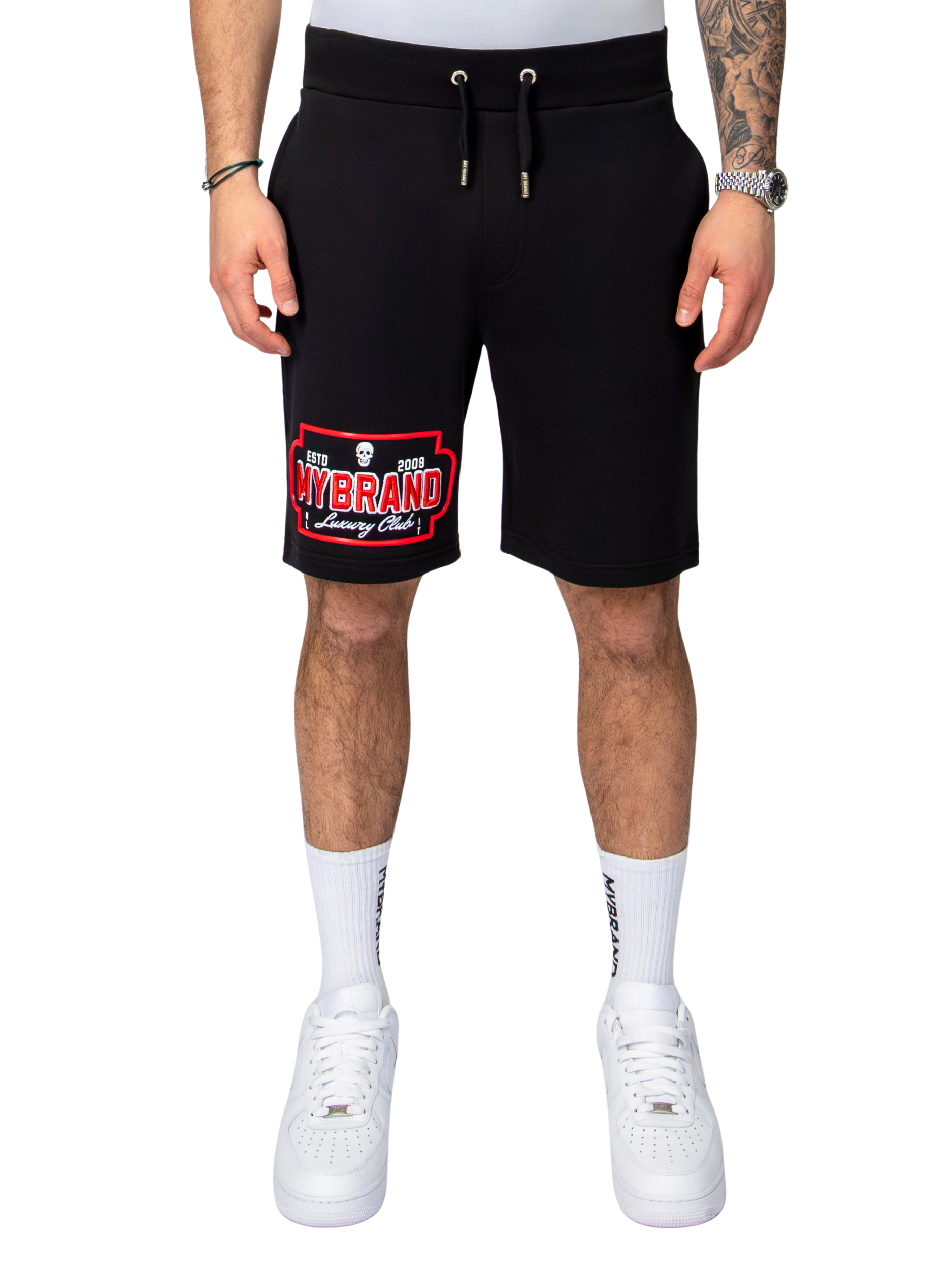 MYBRAND Skull Luxery club Short | BLACK