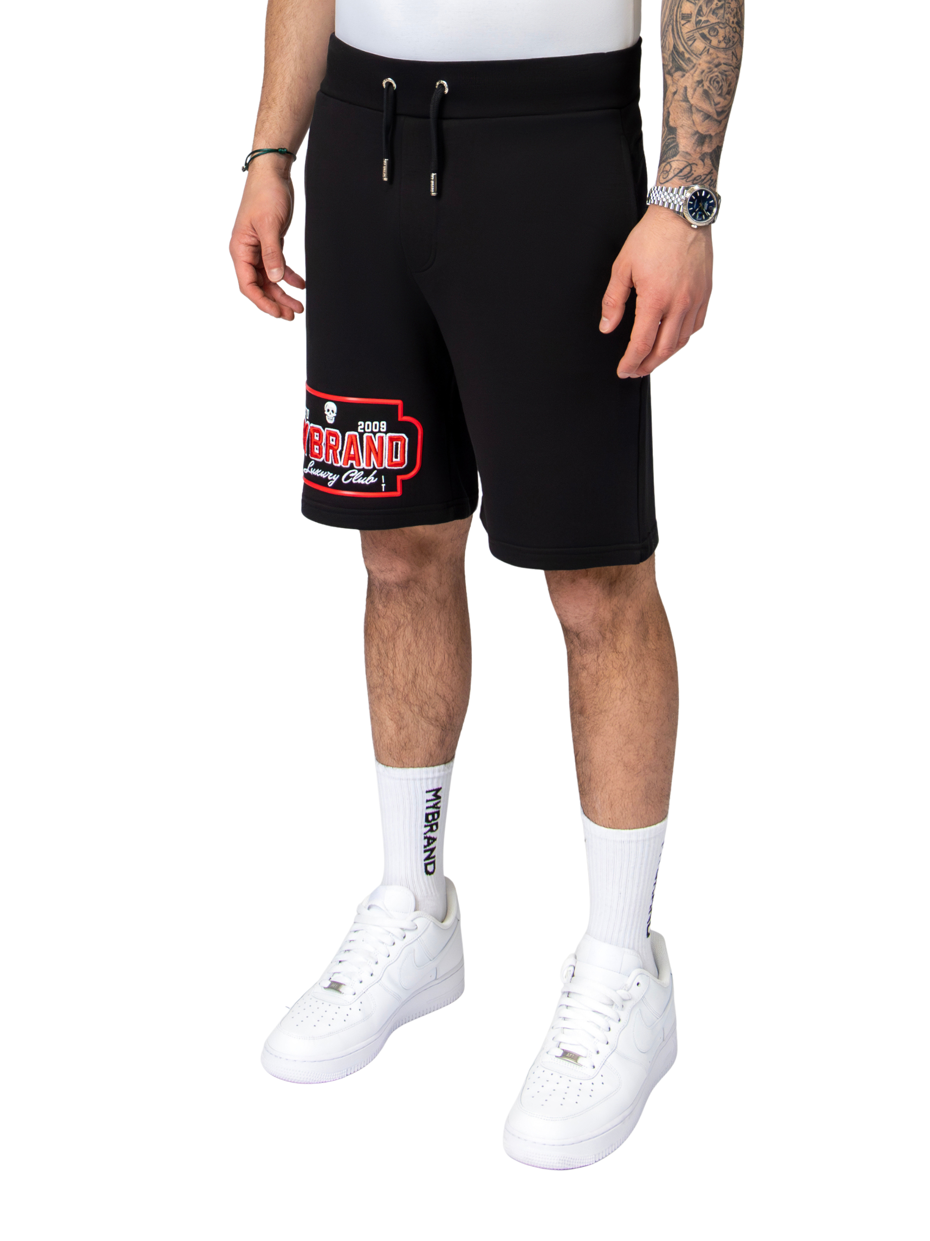 MYBRAND Skull Luxery club Short | BLACK