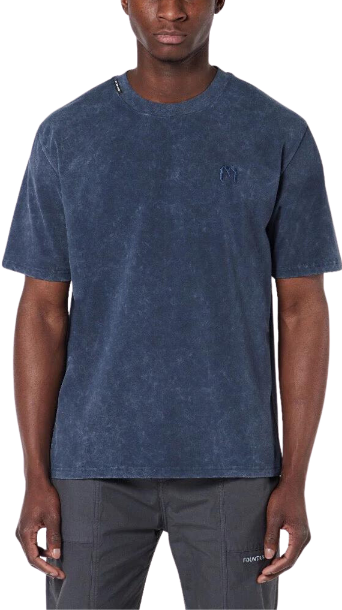 Acid Wash M T-Shirt Asphalt | NAVY