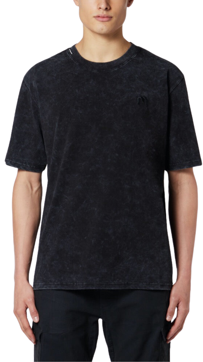 Acid Wash M T-Shirt Asphalt | BLACK