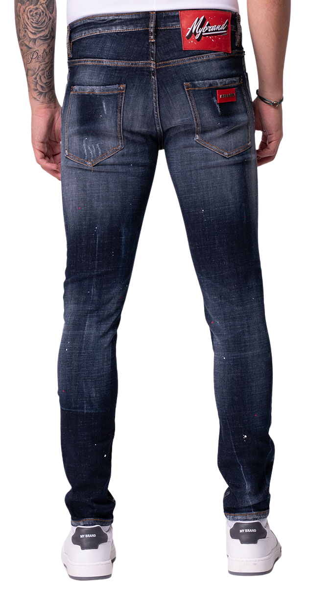 Branded cotton jeans - Evilato