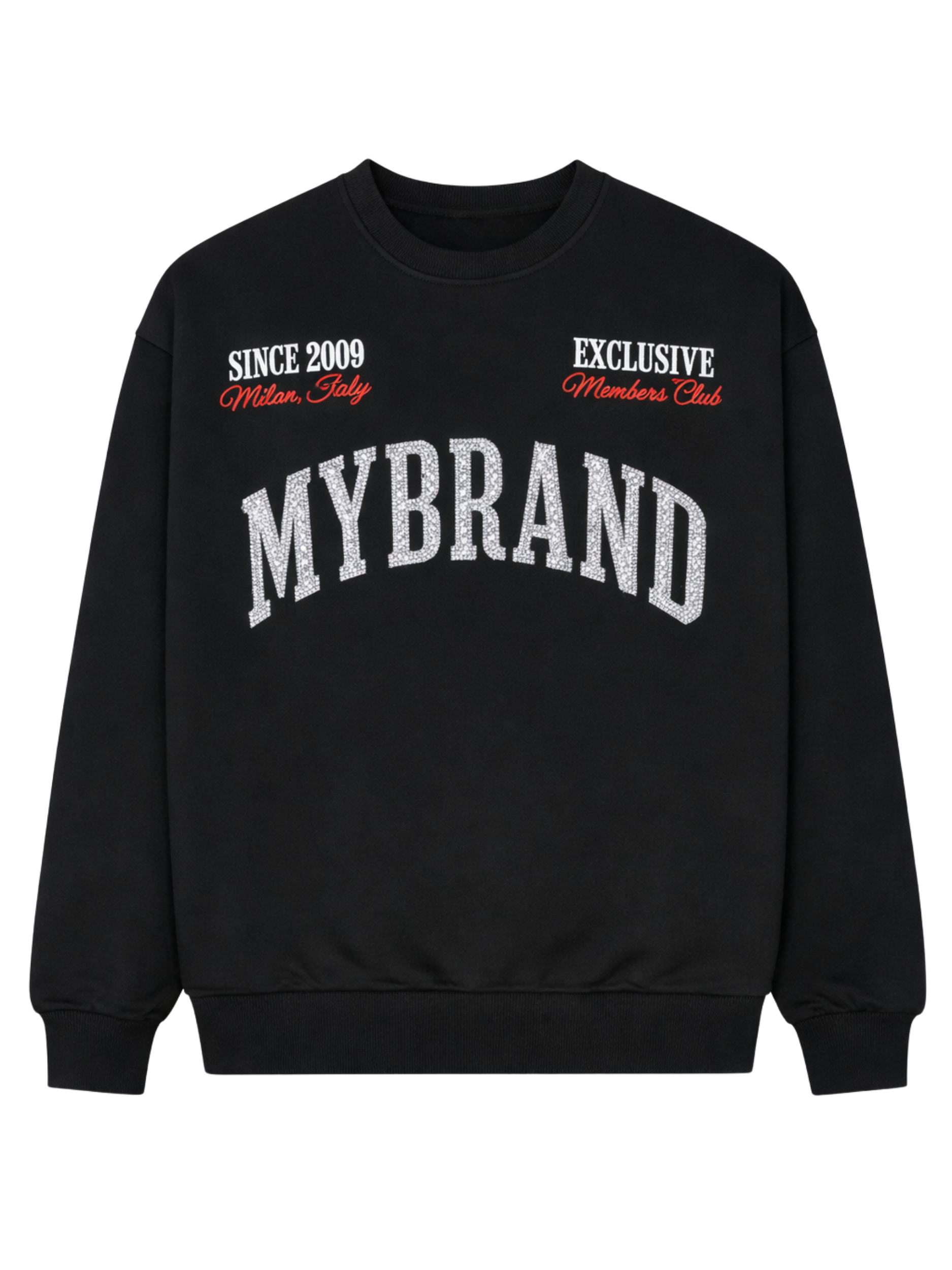 MYBRAND STRASS MILAN MEMBERS CLUB SWEATER | BLACK