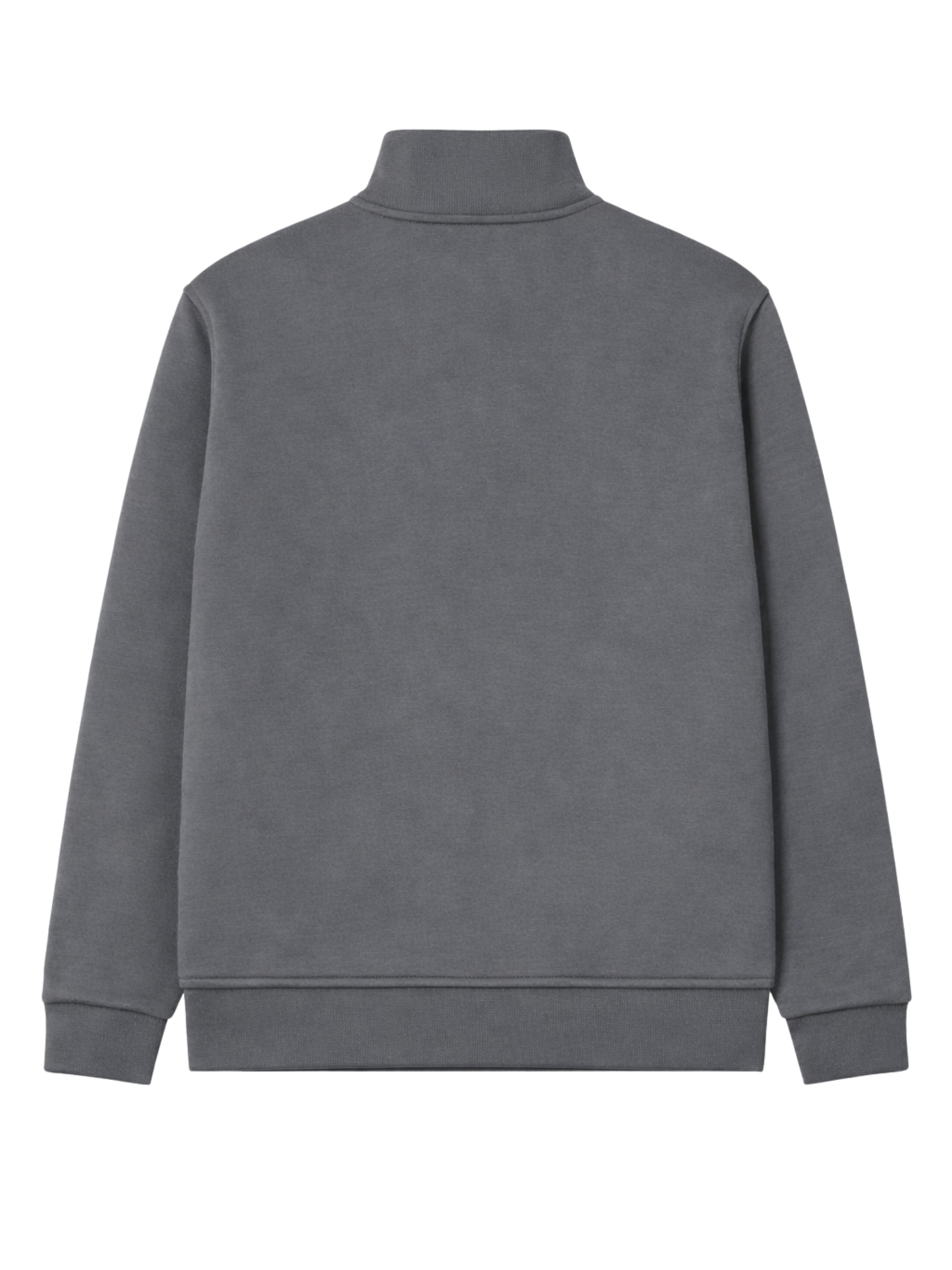 MB ESSENTIALS HALF ZIP SWEATER | DARK GREY