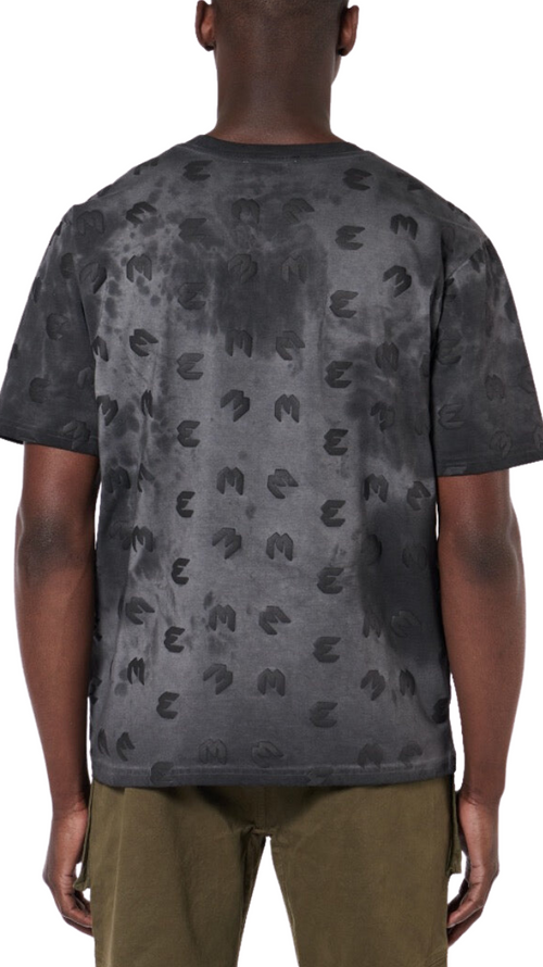Debossed Oil Pattern T-Shirt