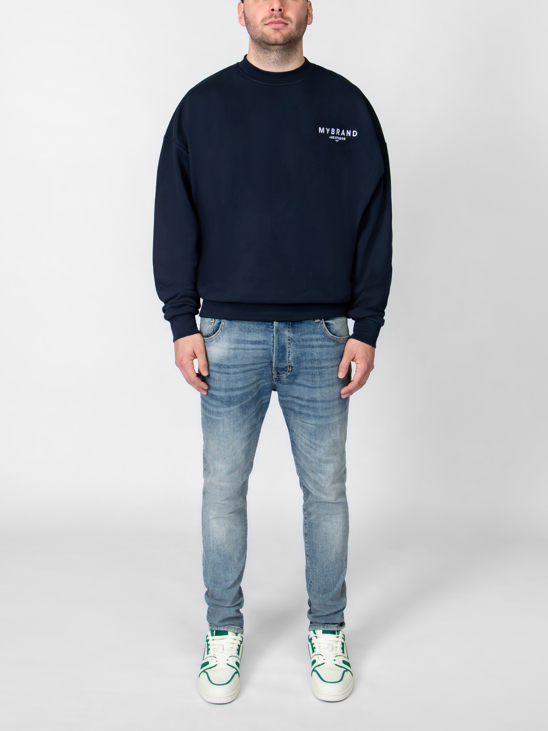 MYBRAND AMSTERDAM STUDIOS SWEATER | NAVY