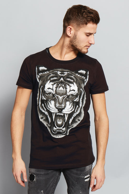 Scream Tiger T-Shirt | BLACK