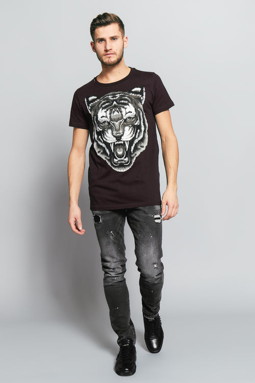 Scream Tiger T-Shirt | BLACK