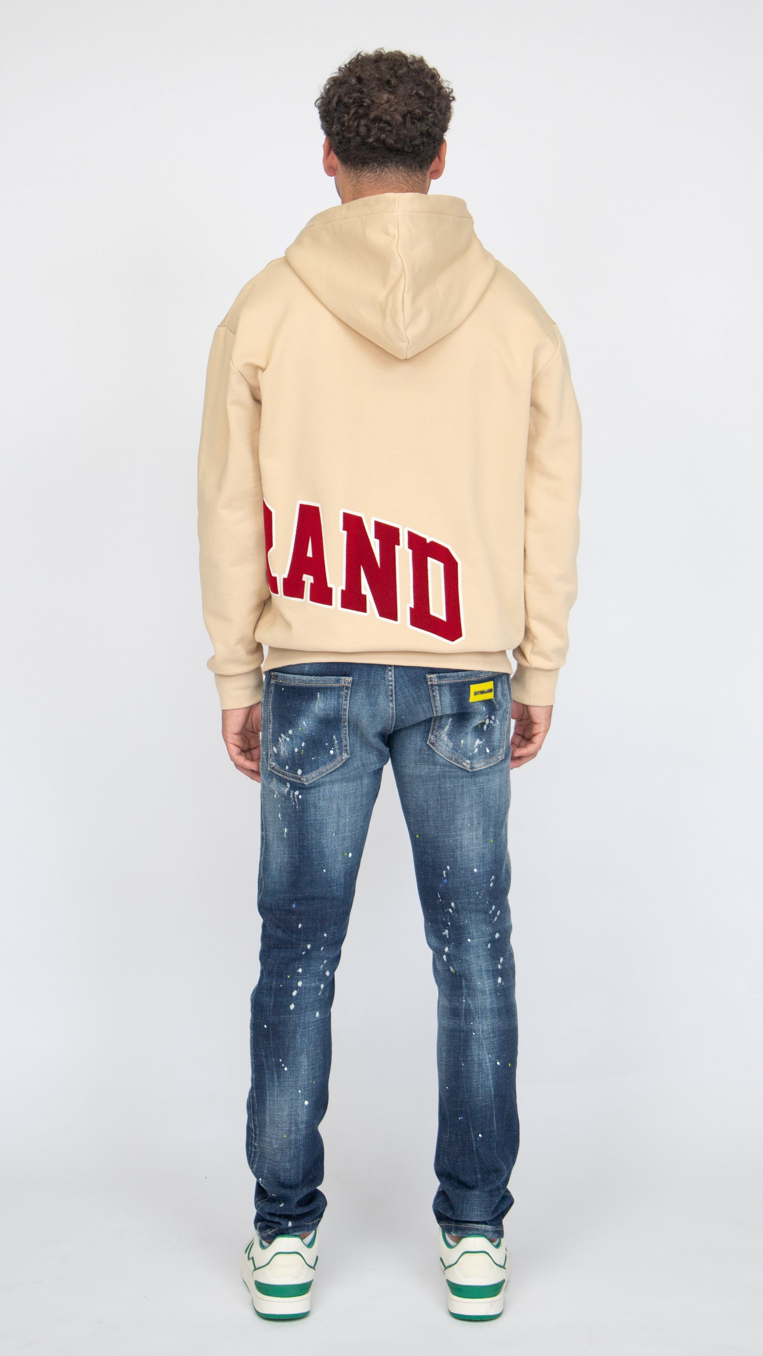 MYBRAND Bold Emblem Hoodie | OFF-WHITE