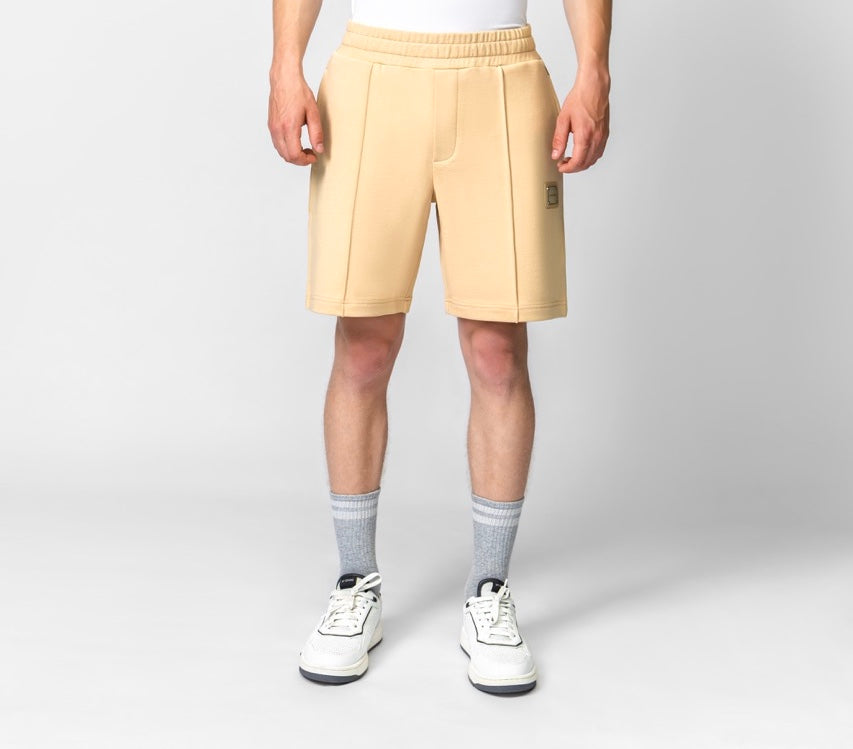 MB ESSENTIALS COTTON SHORT PANTS | BEIGE