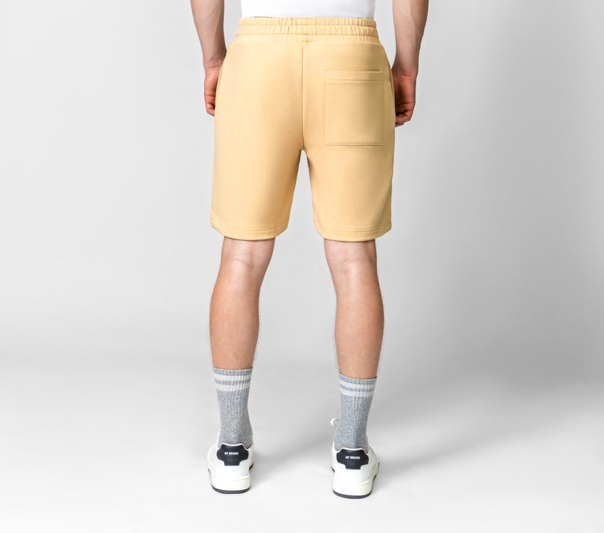 MB ESSENTIALS COTTON SHORT PANTS | BEIGE