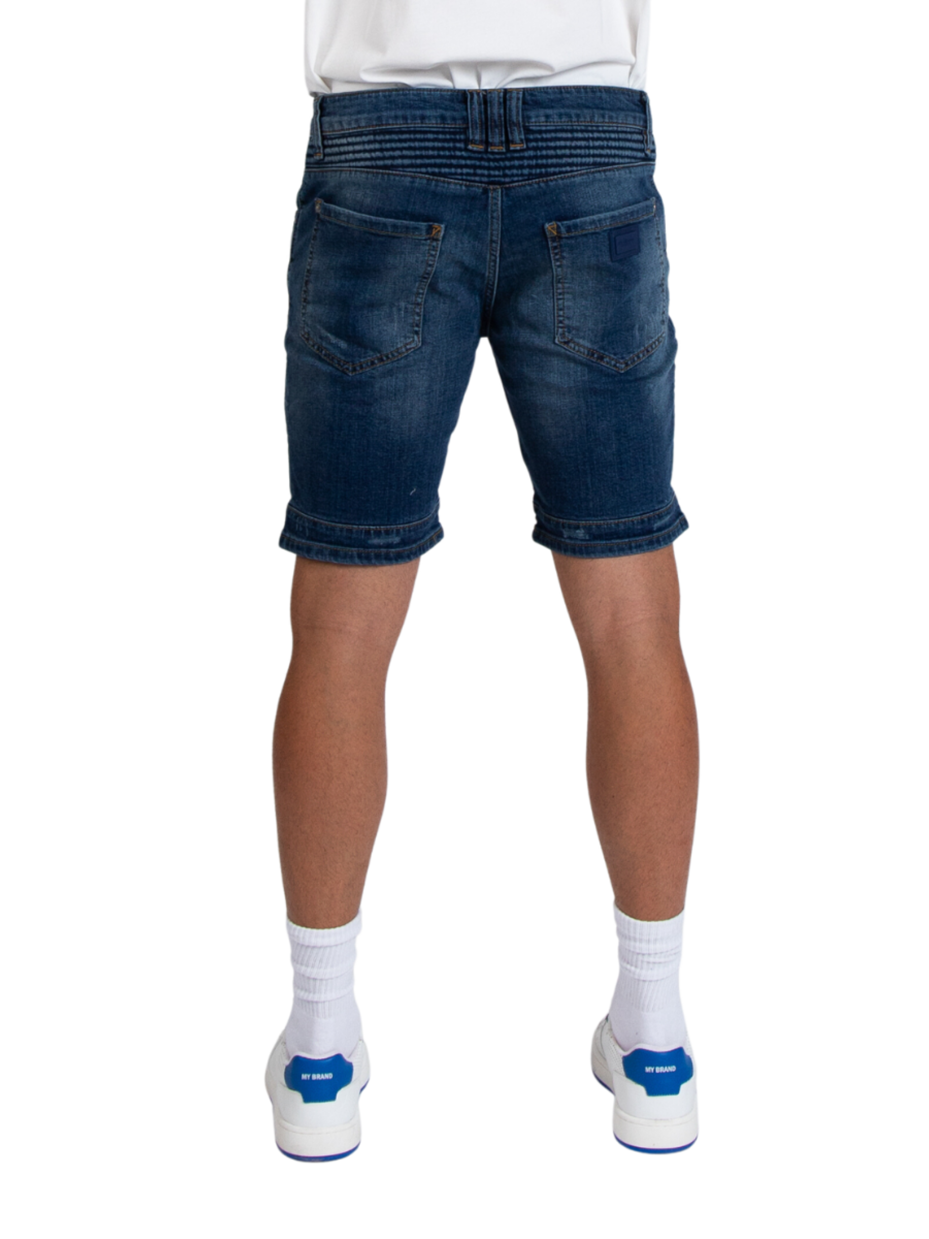 MYBRAND BIKER DENIM SHORTS | DENIM