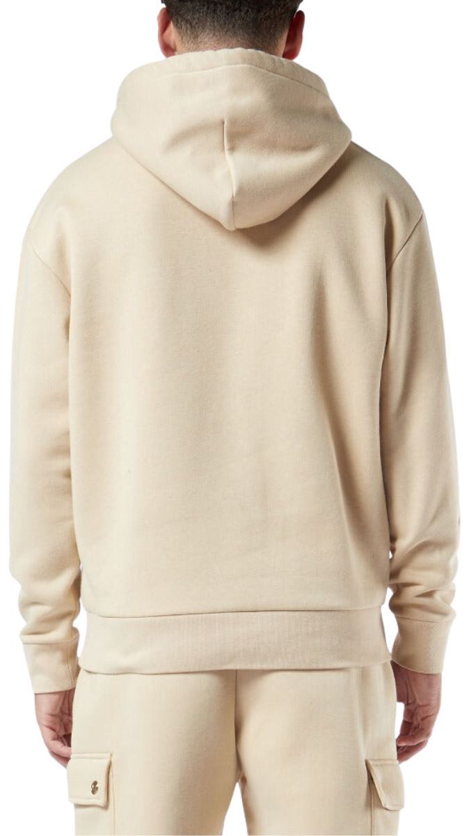 EMBOSSED HOODIE | CAMEL