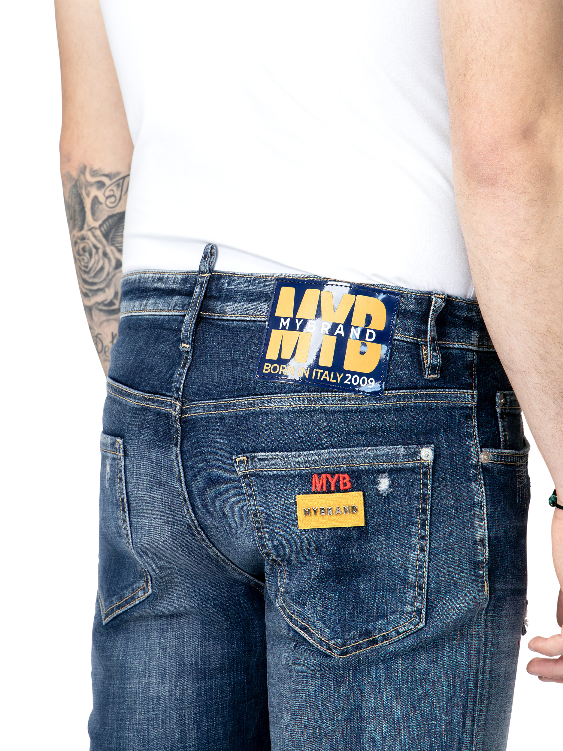 MYB BORN IN ITALY SHORT JEANS | DENIM