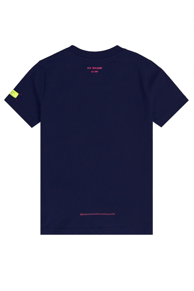 MB DOODLE CHEST T-SHIRT | NAVY