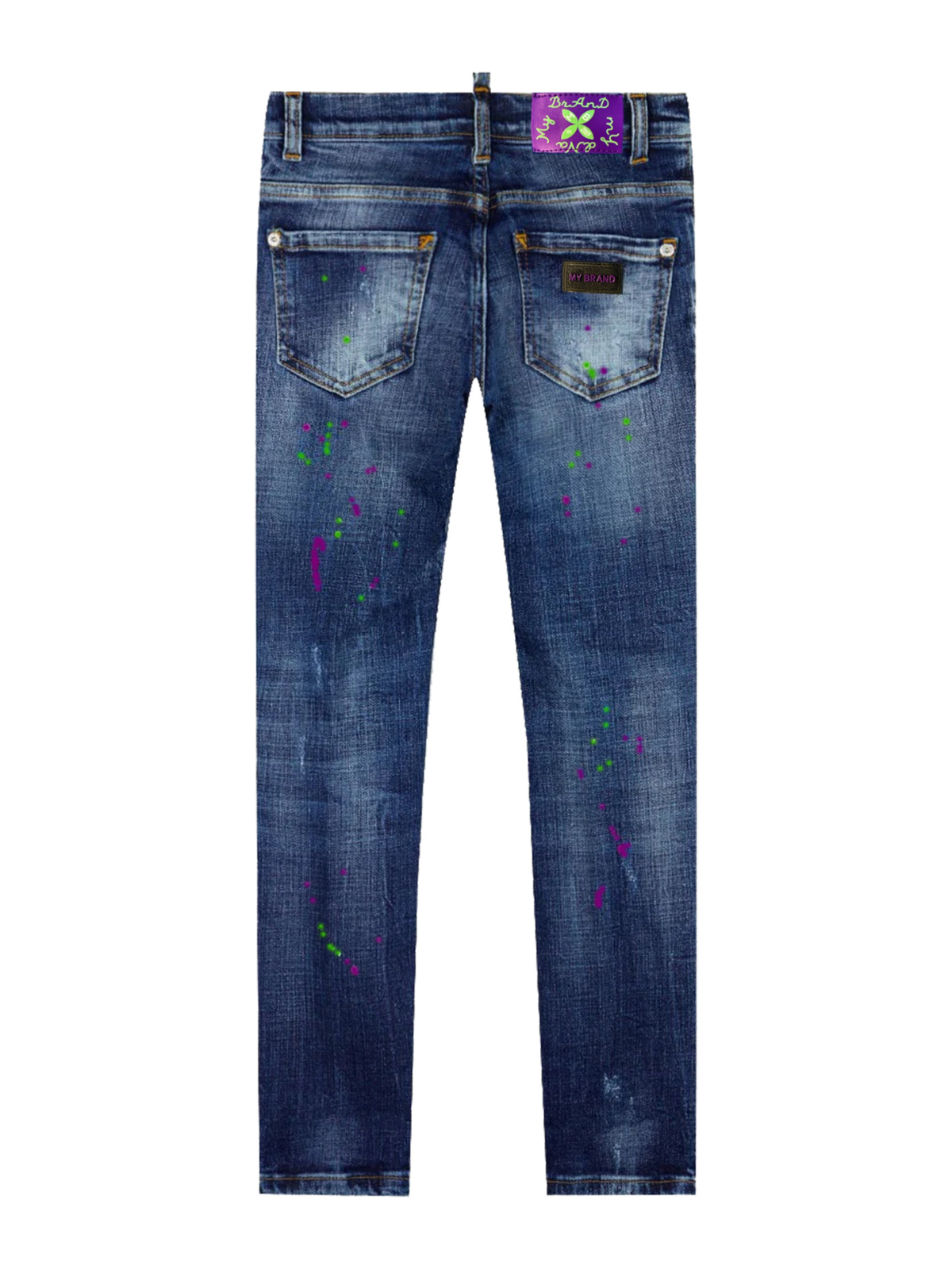 BLUE DISTRESSED GREEN  SP | DENIM