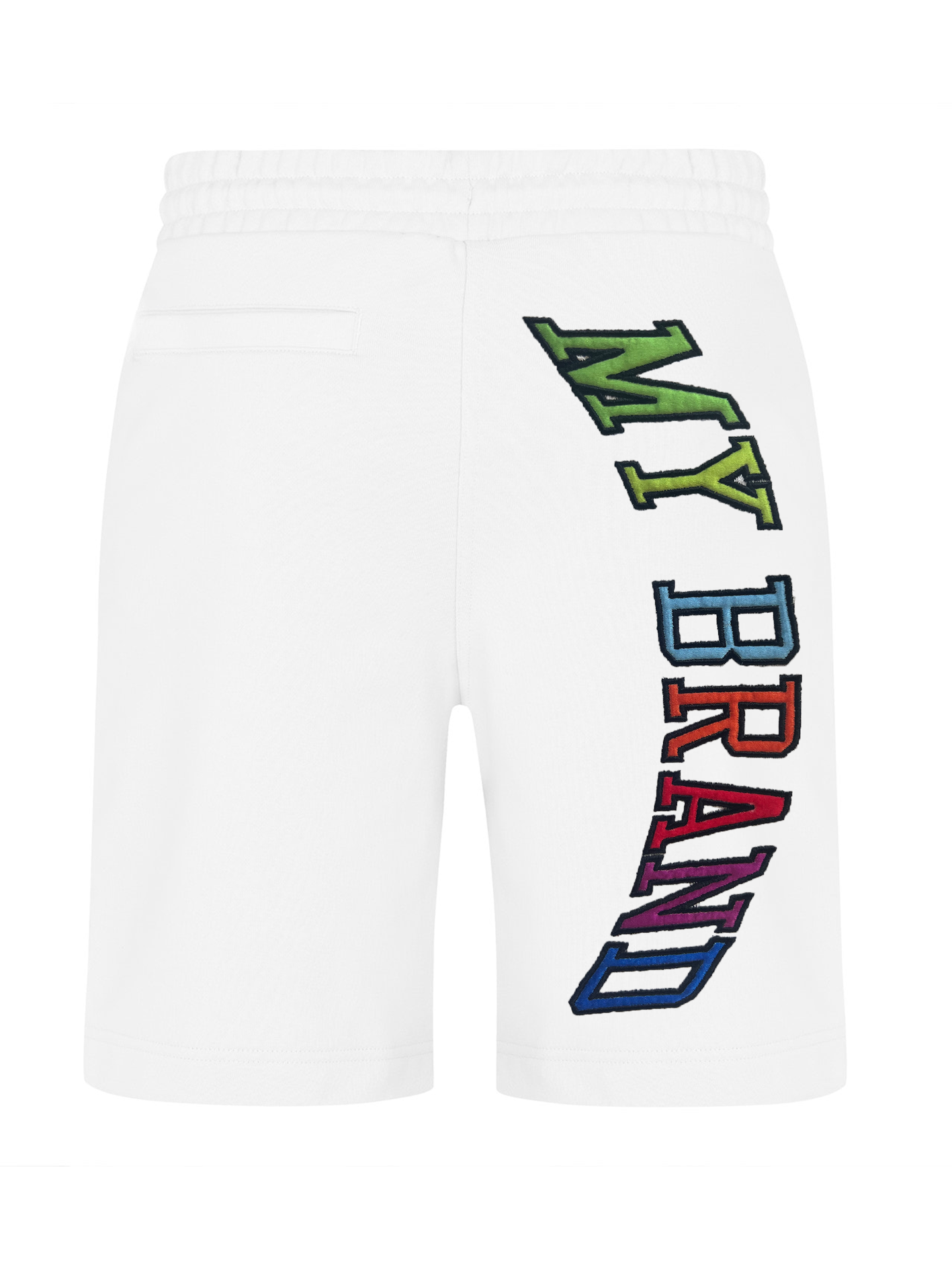 RAINBOW CAPSULE SHORTS | WHITE