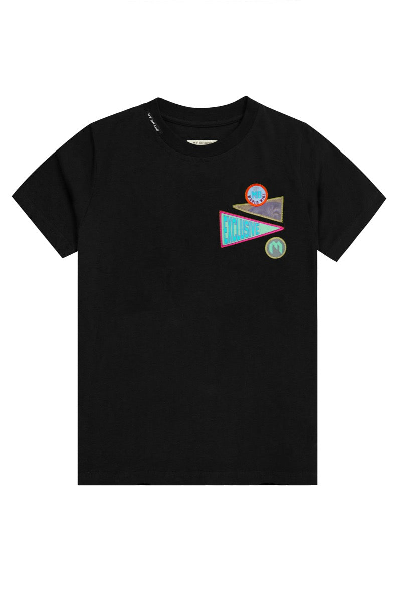 Badges T-Shirt | BLACK