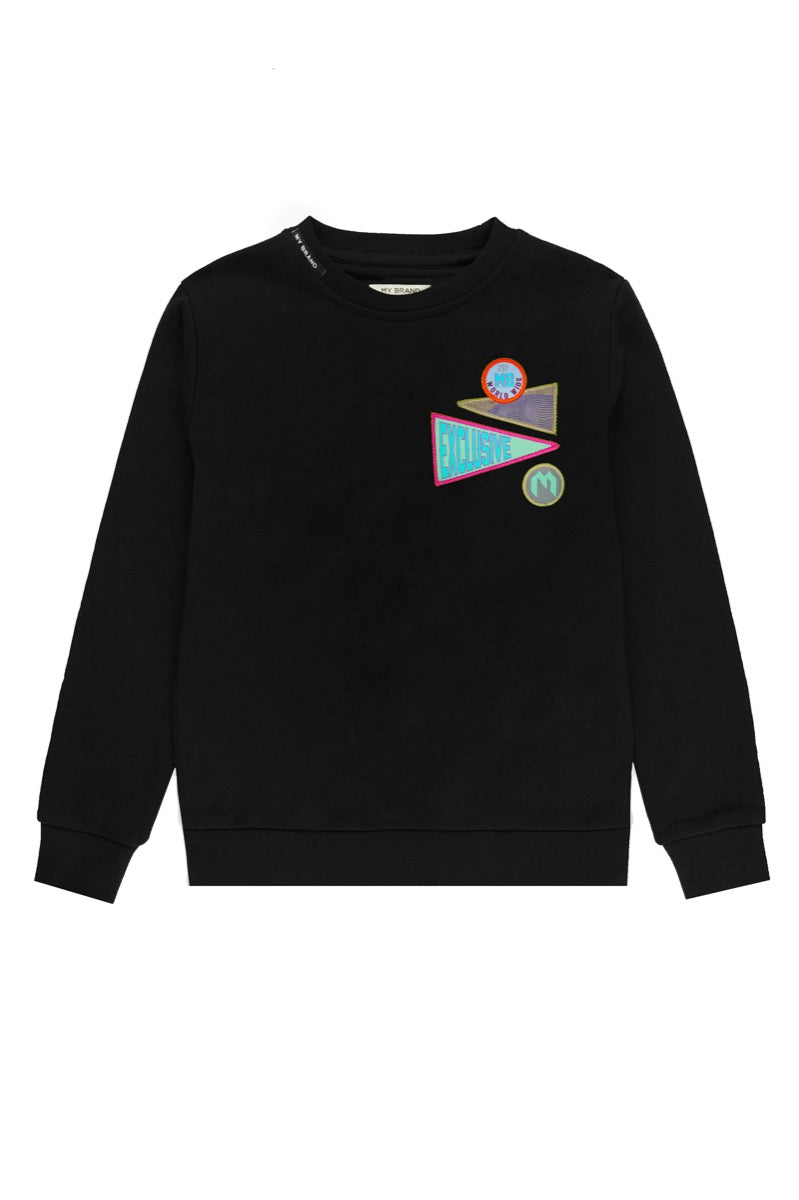 Badges Sweater | BLACK