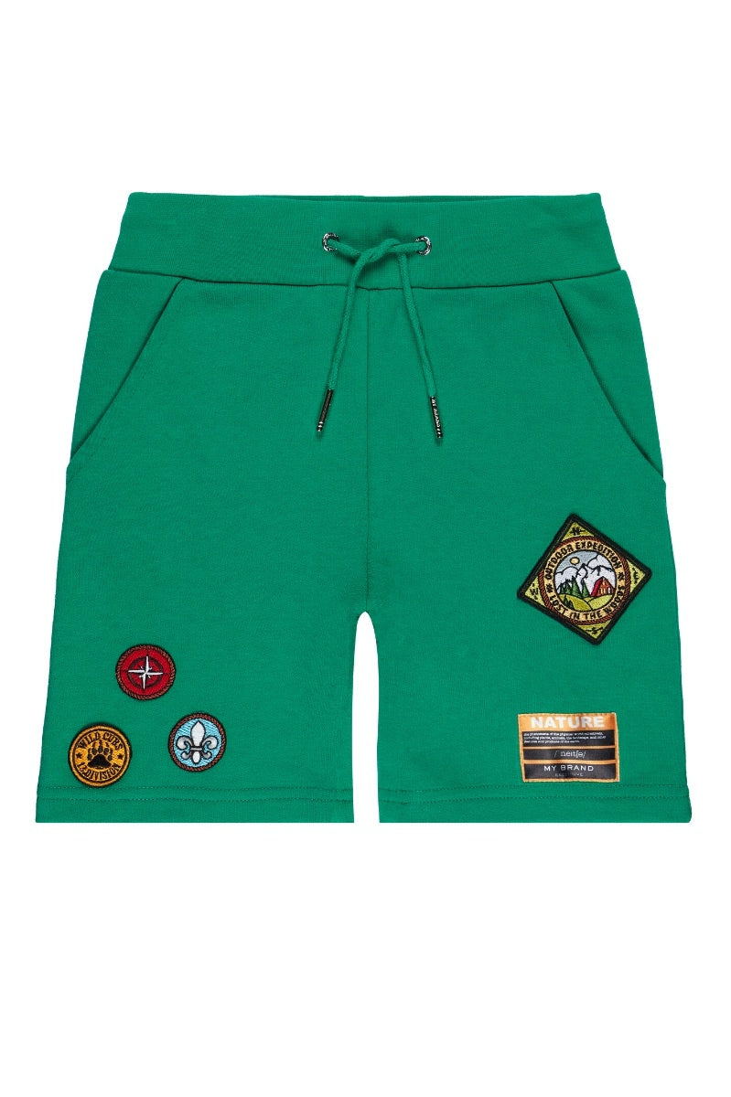 PANTALÓN CORTO TROPICAL BADGE | VERDE