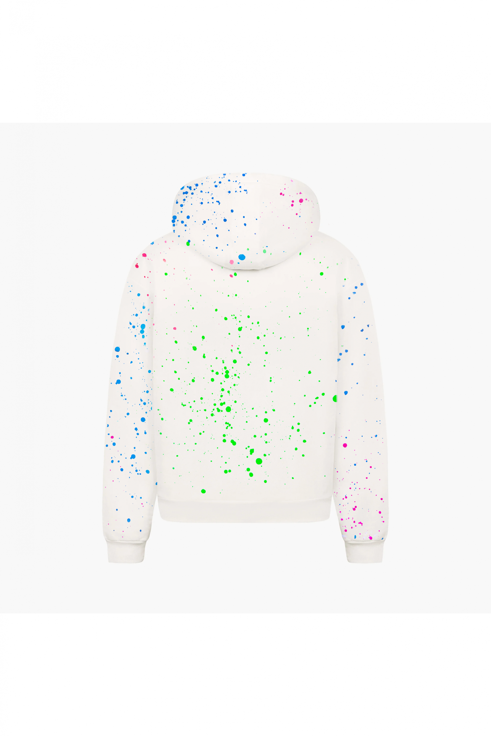 NEON PAINT CAPSULE HOODIE | WHITE