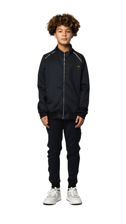 Gold Piping Tracksuit Boys | BLUE