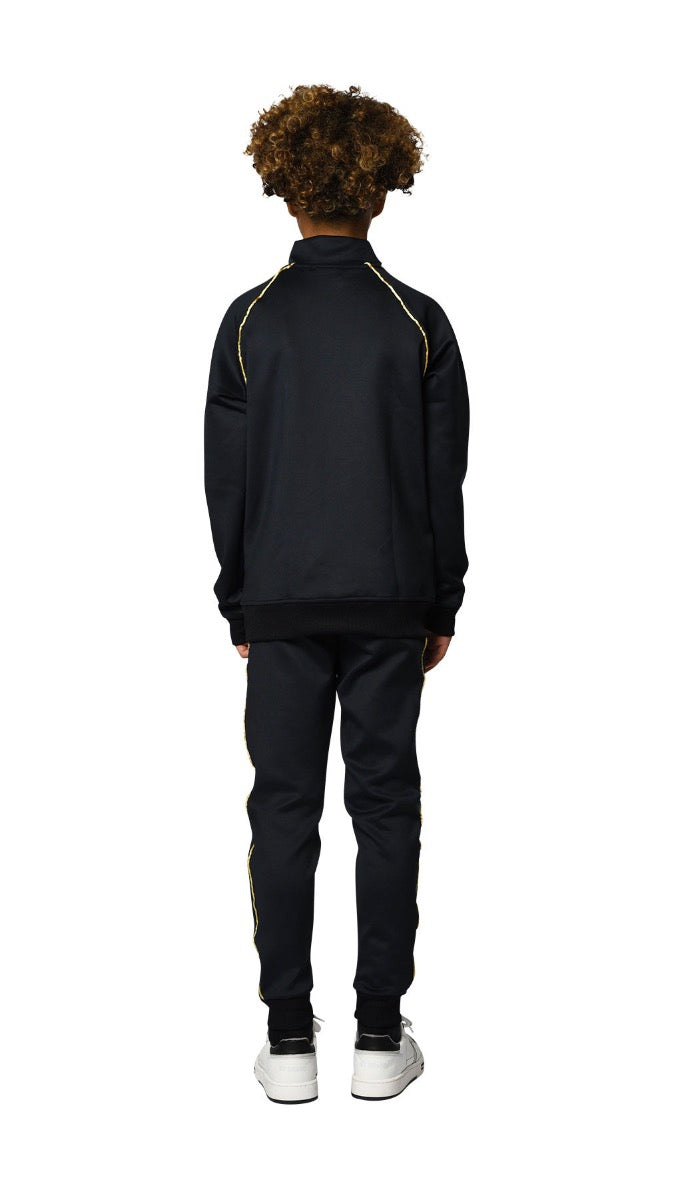 Gold Piping Tracksuit Boys | BLUE