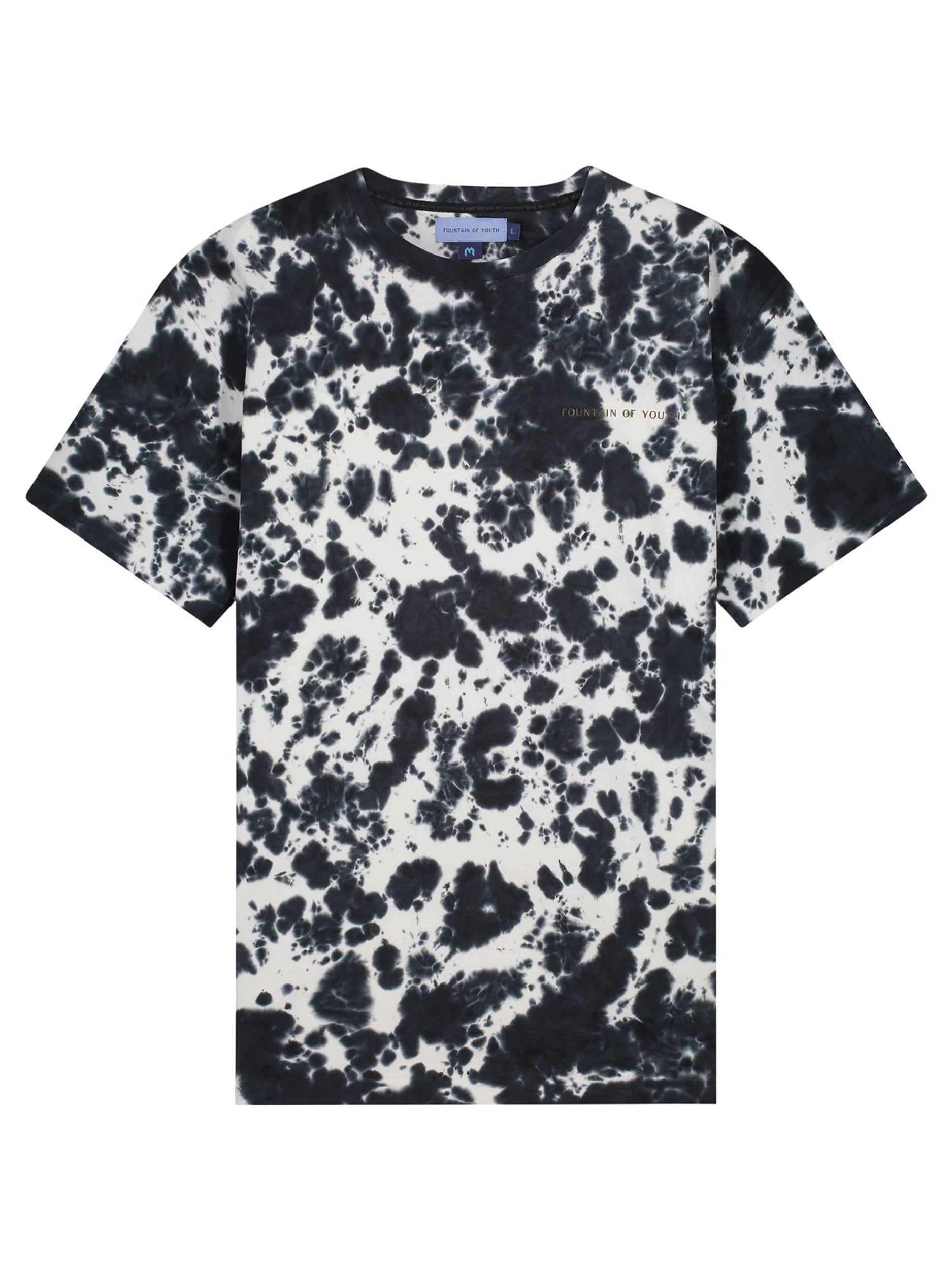 FOY TIE DYE T-SHIRT | BLACK - WHITE