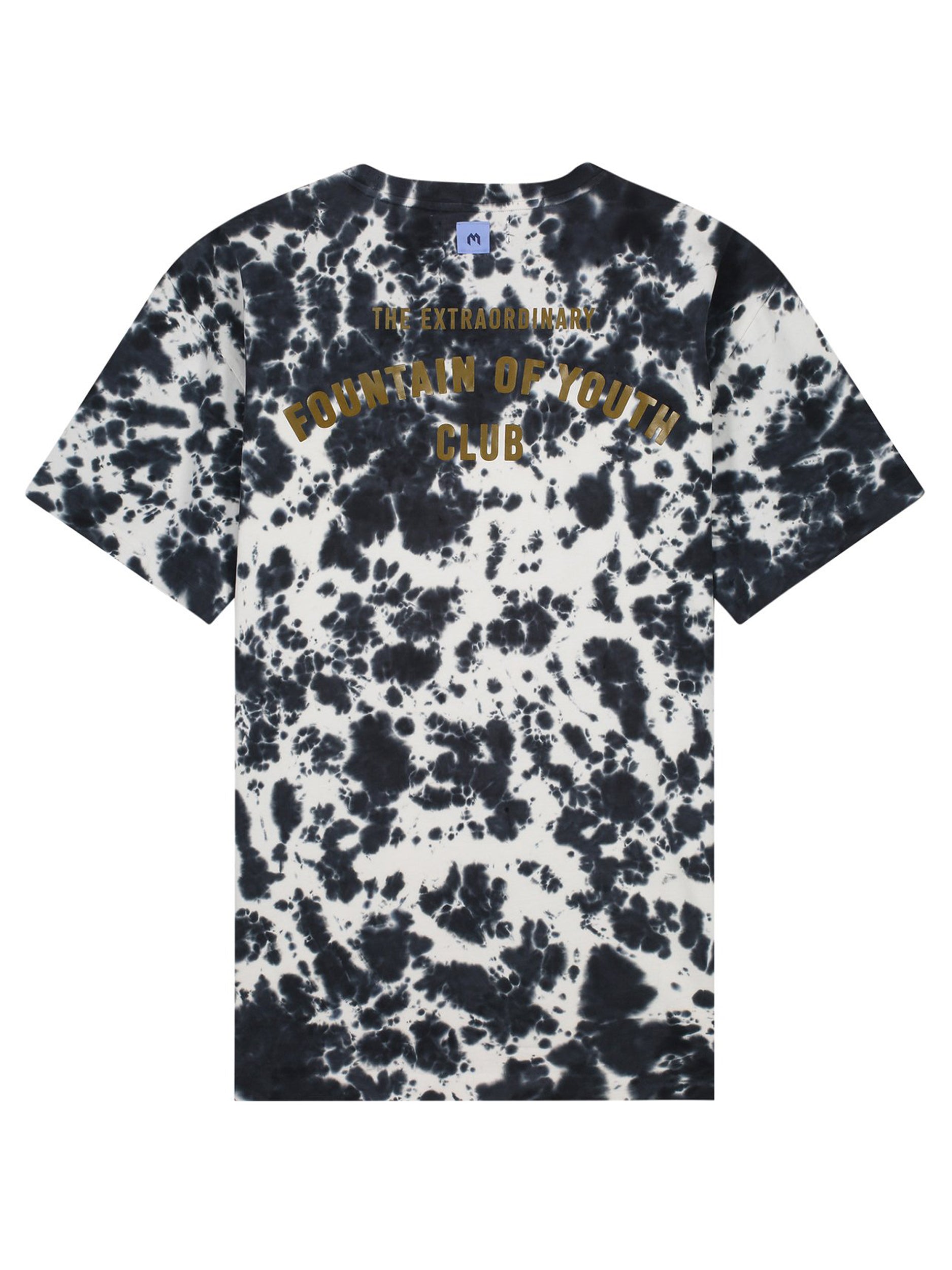 FOY TIE DYE T-SHIRT | BLACK - WHITE