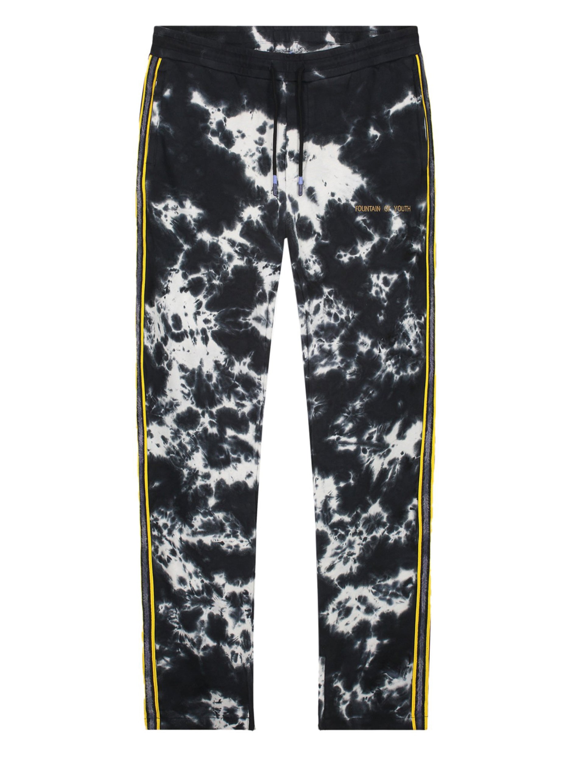 FOY TIE DYE PANT | BLACK - WHITE