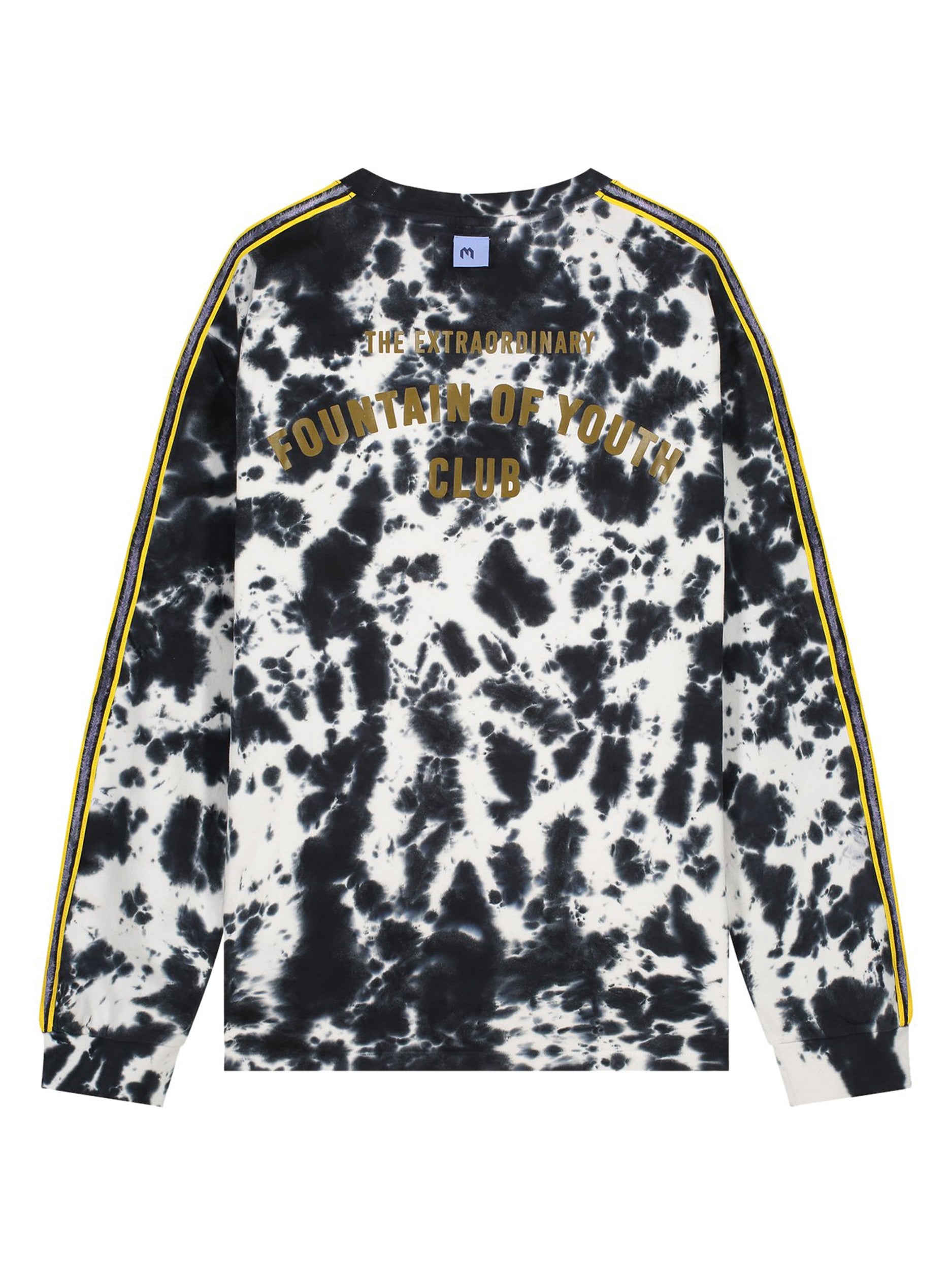 FOY TIE DYE LONGSLEEVE | BLACK - WHITE