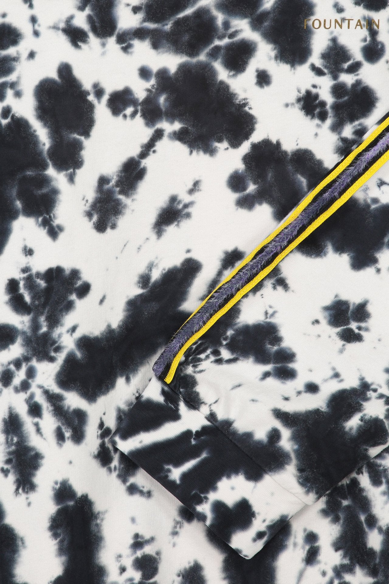 FOY TIE DYE LONGSLEEVE | BLACK - WHITE