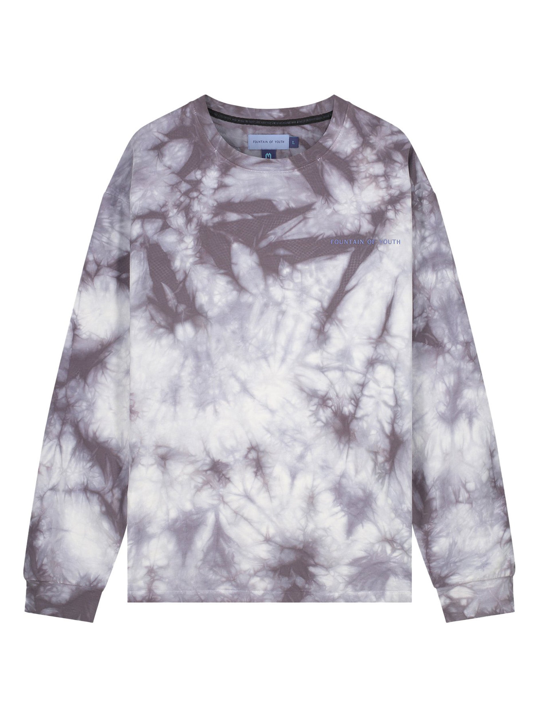 FOY TIE DYE LONGSLEEVE | WHITE - GREY