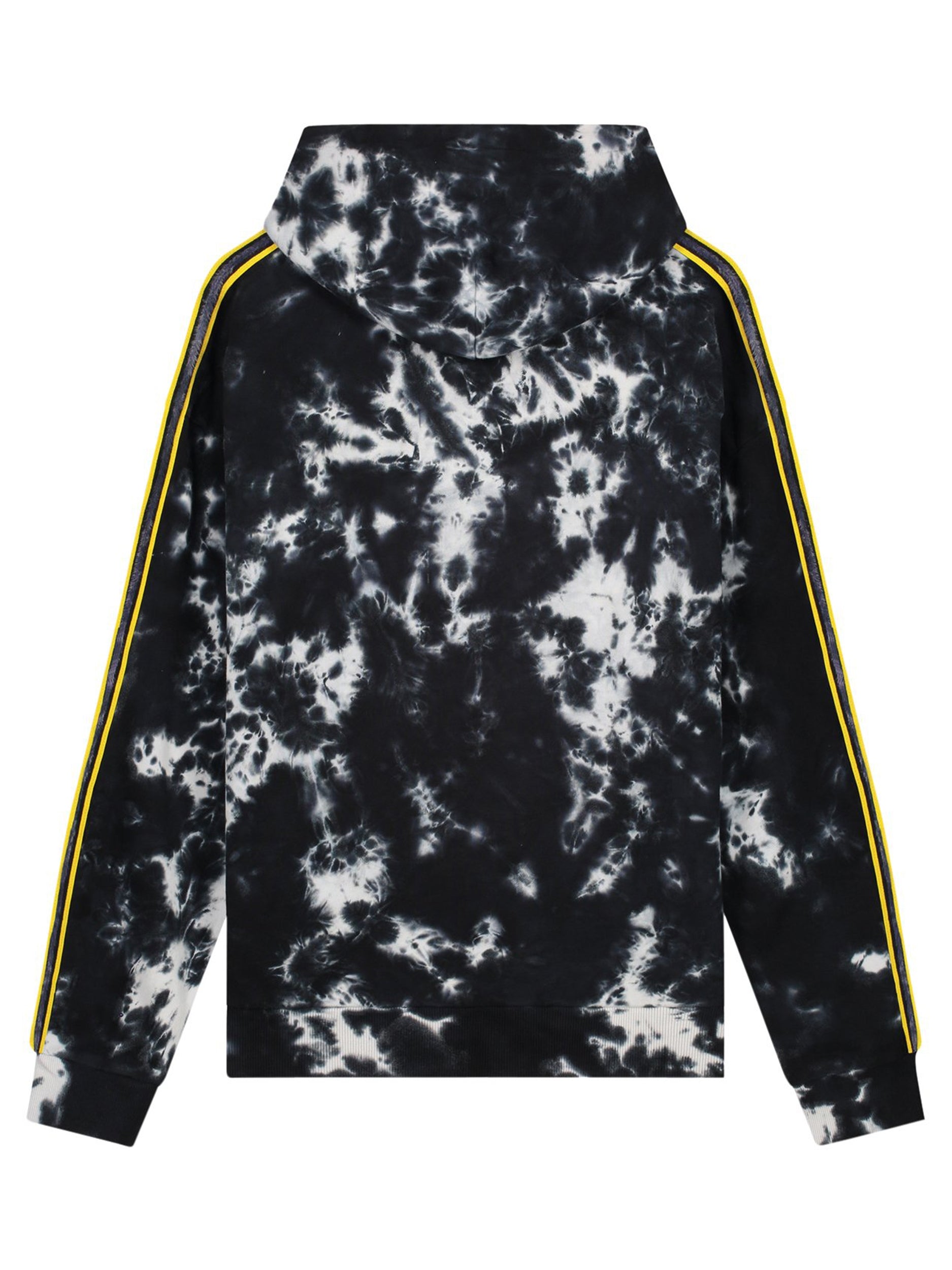 FOY TIE DYE HOODIE | BLACK - WHITE