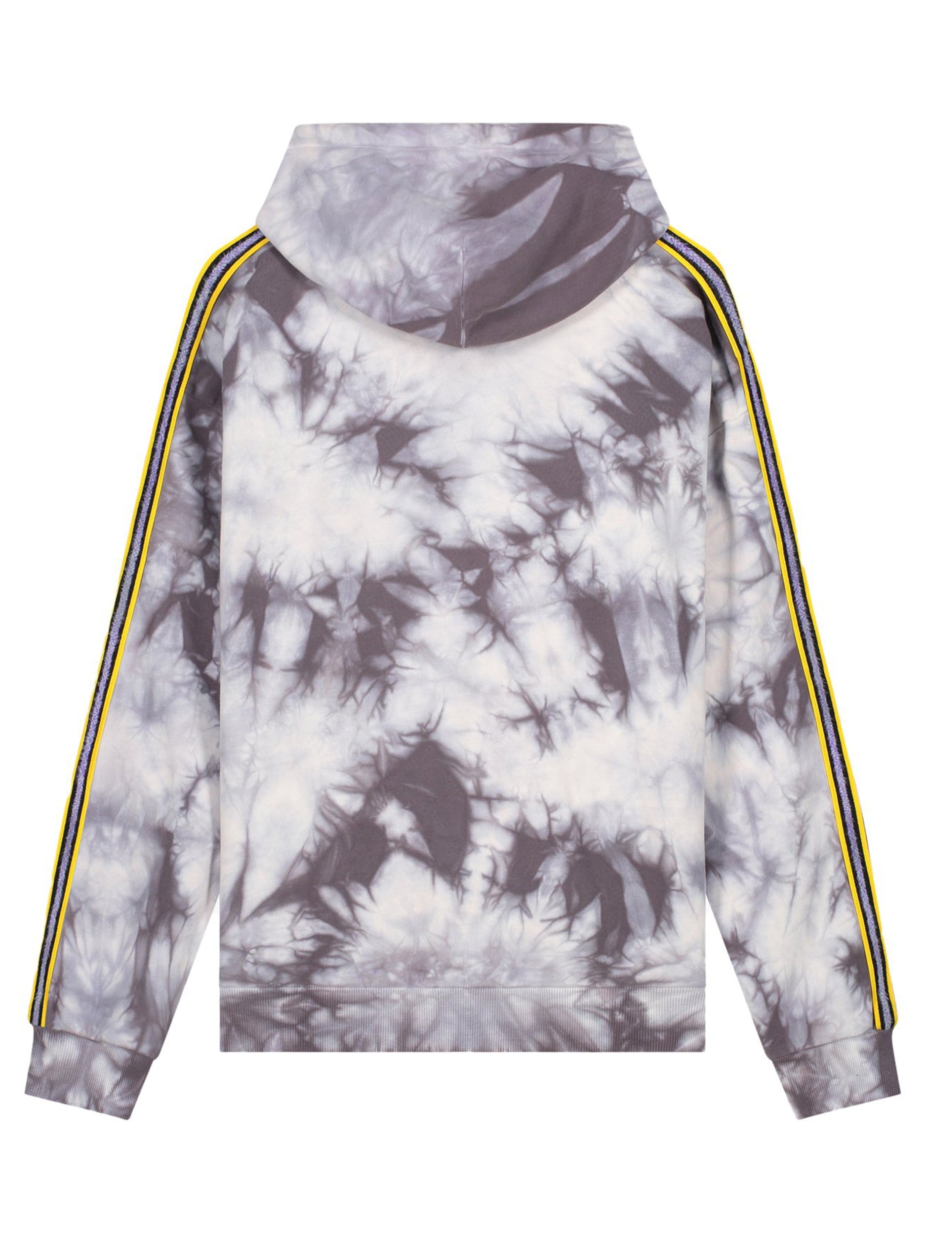 FOY TIE DYE HOODIE | WHITE - GREY