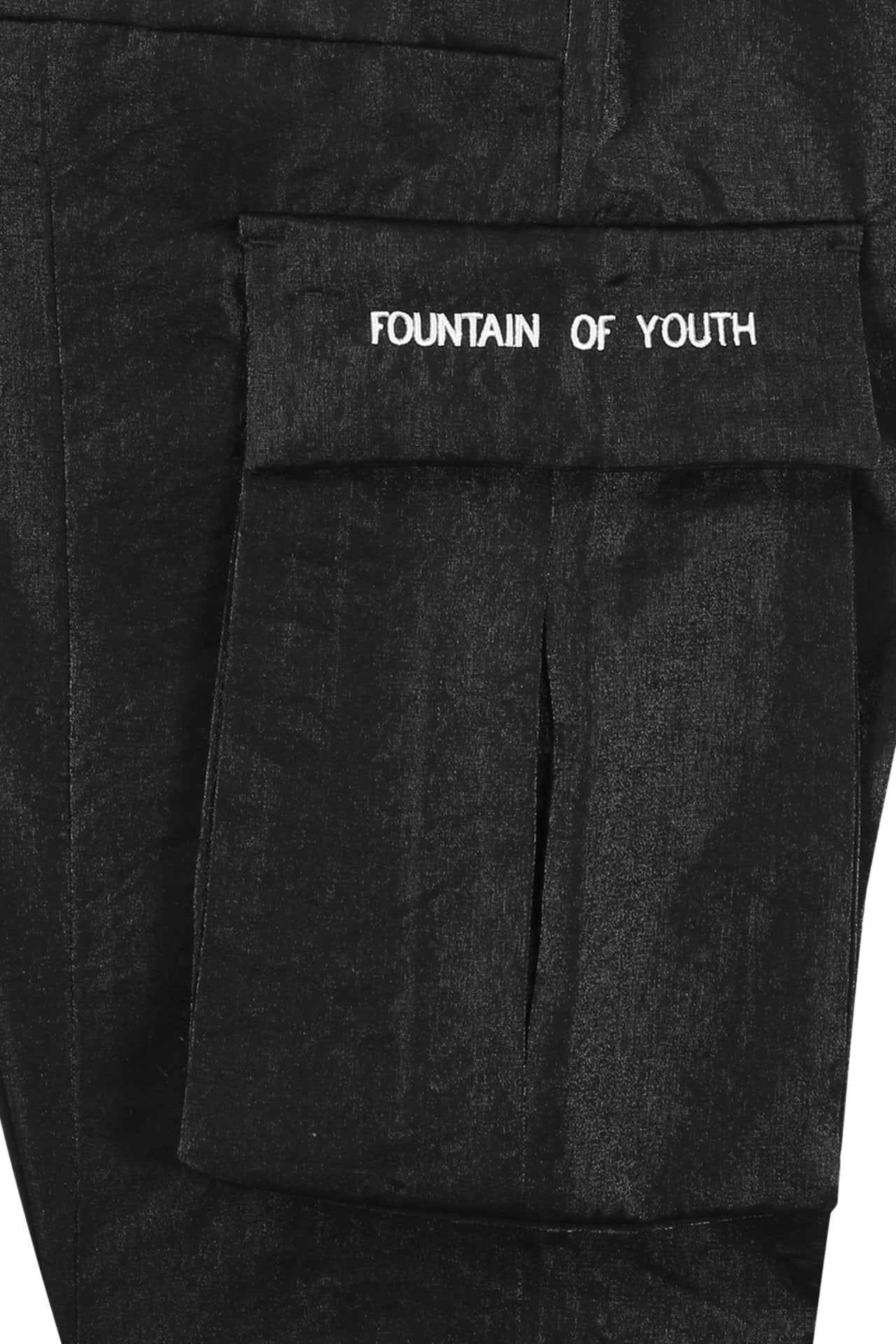 FOY METAL NYLON CARGO PANT | BLACK