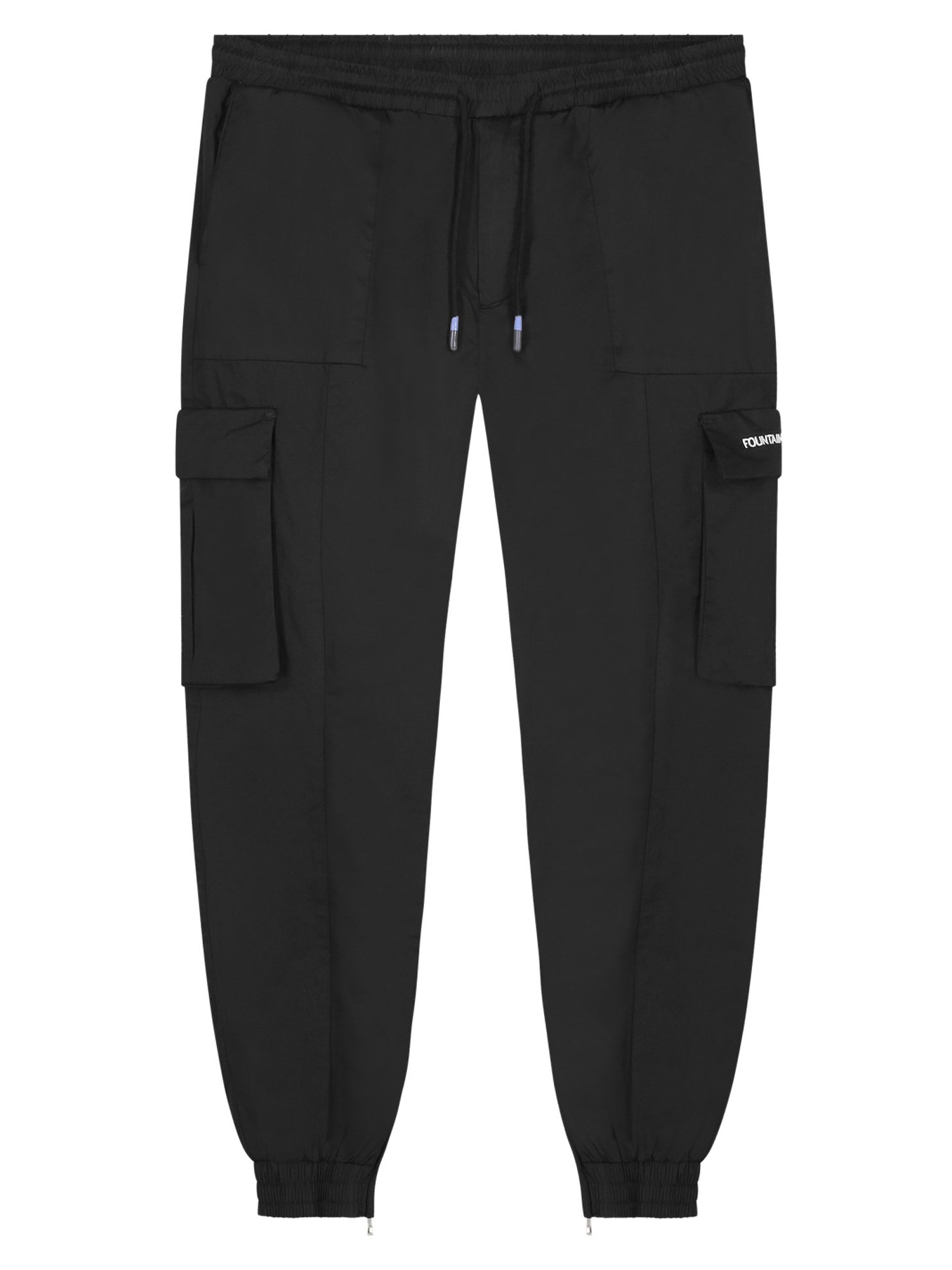 FOY METAL NYLON CARGO PANT | BLACK
