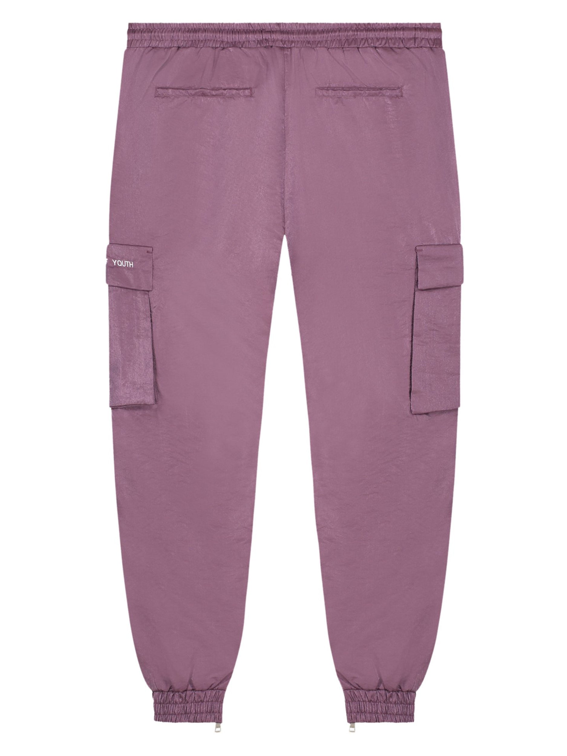 FOY METAL NYLON CARGO PANT | PURPLE