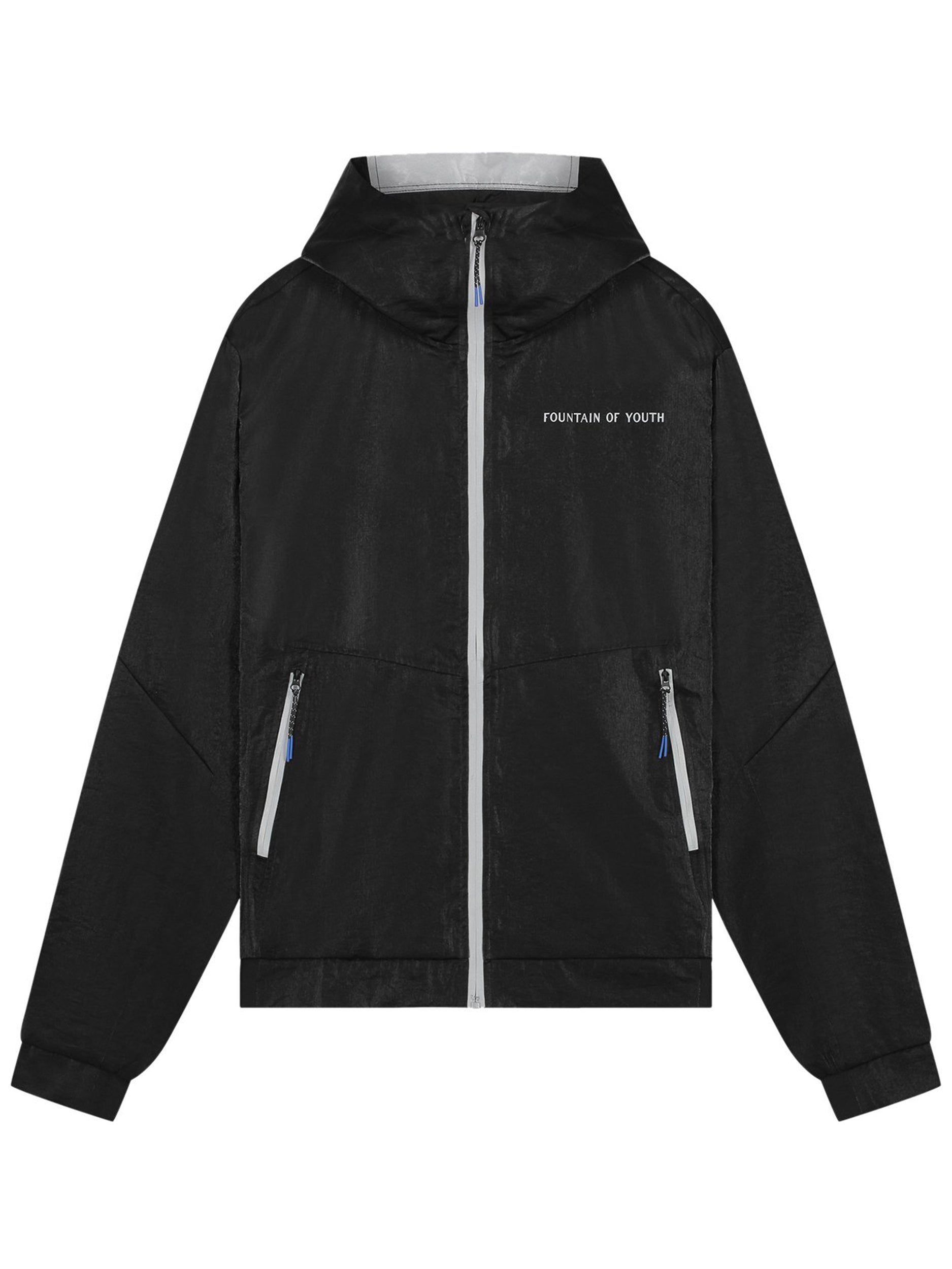 FOY METAL NYLON WINDBREAKER | BLACK