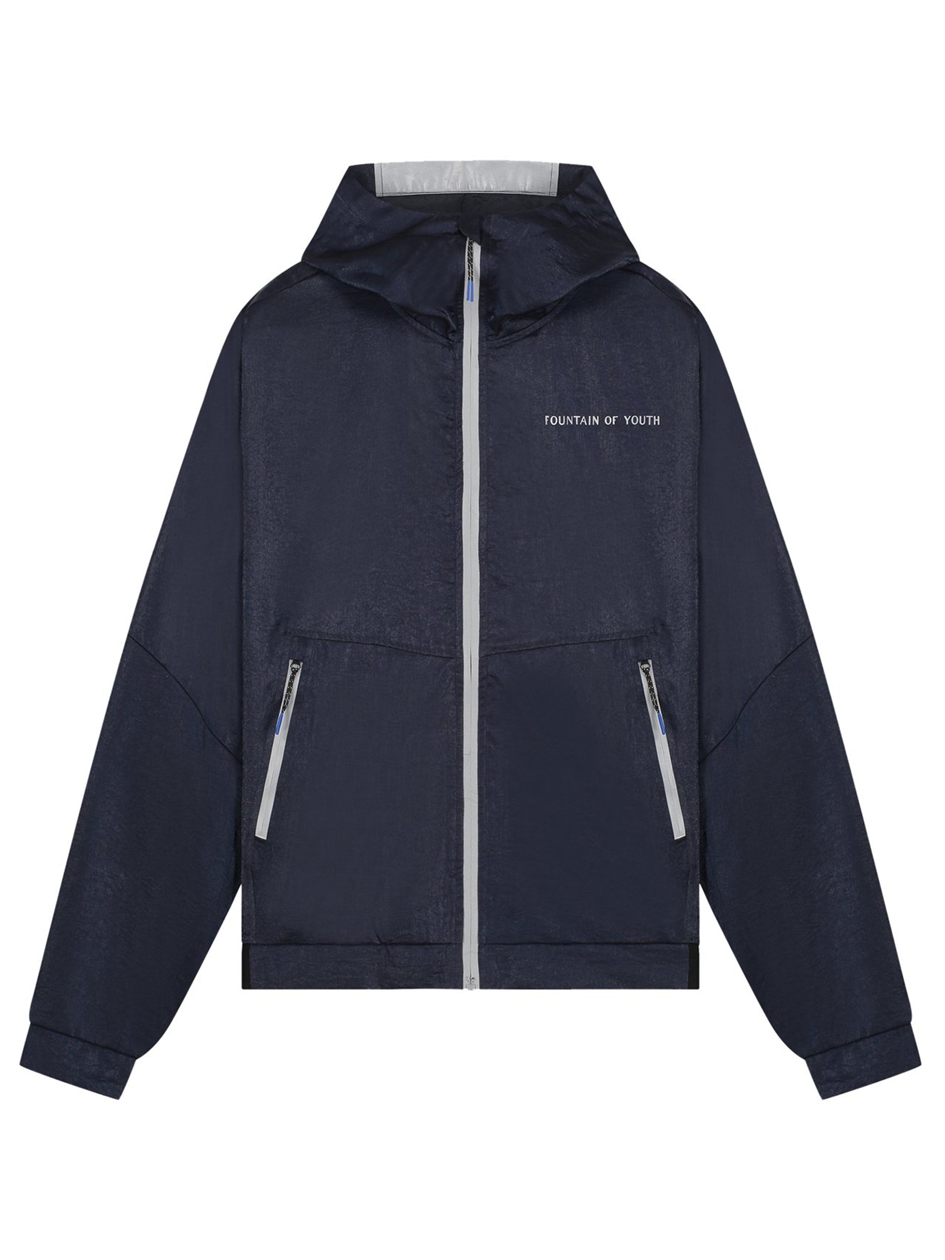 FOY METAL NYLON WINDBREAKER | NAVY