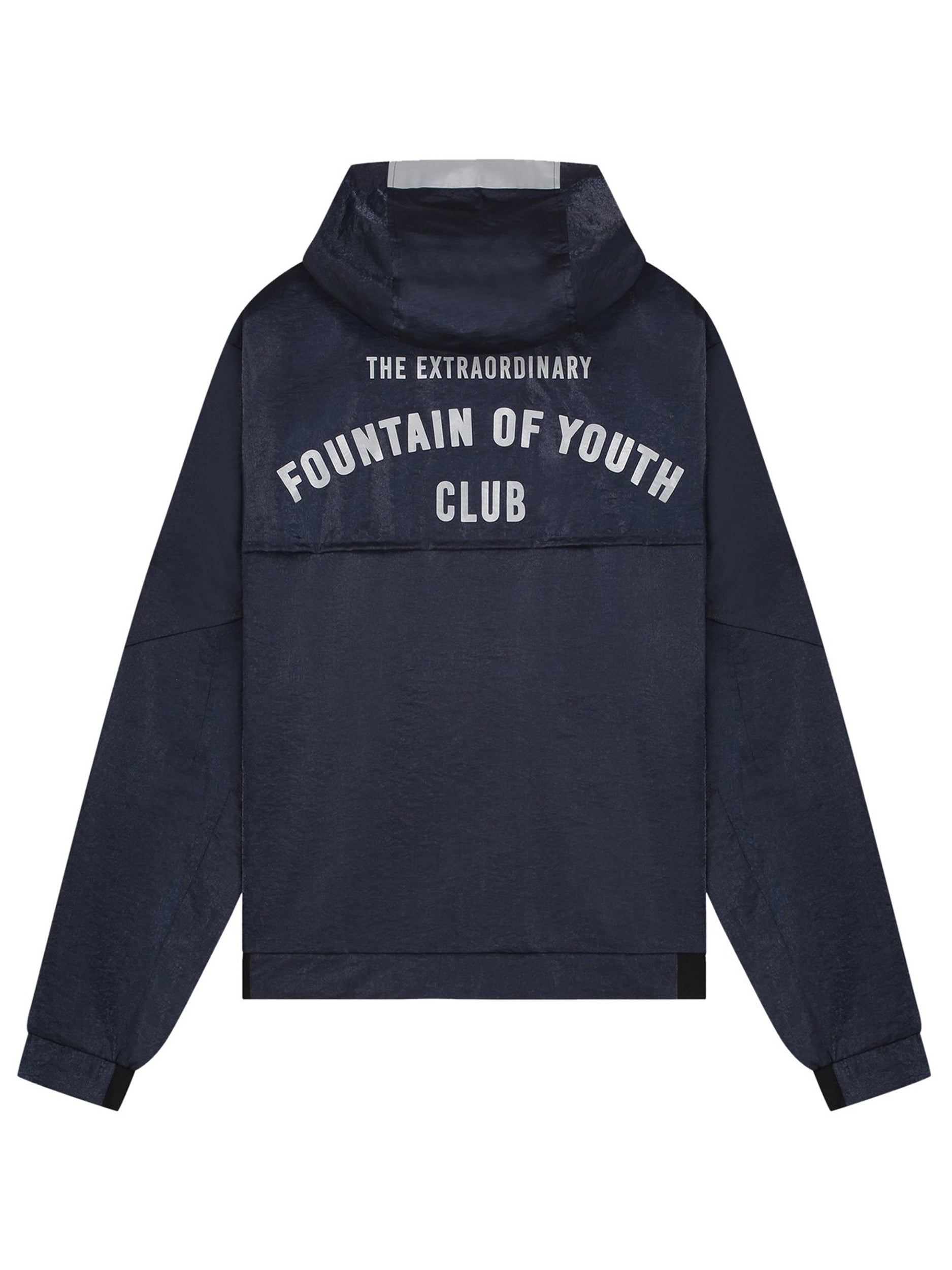 FOY METAL NYLON WINDBREAKER | NAVY