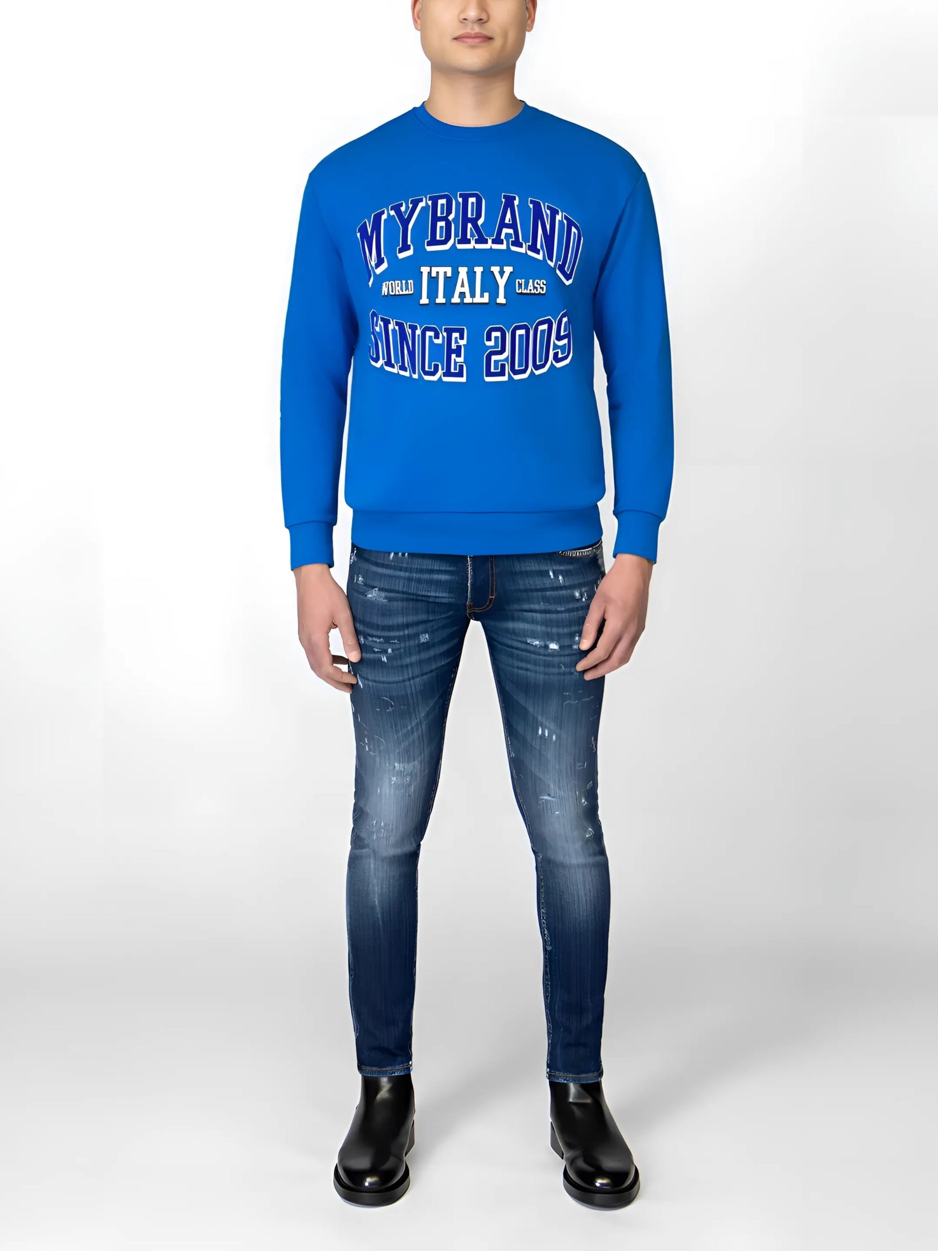 MYBRAND ITALY WORLD CLASS SWEATER | BLUE