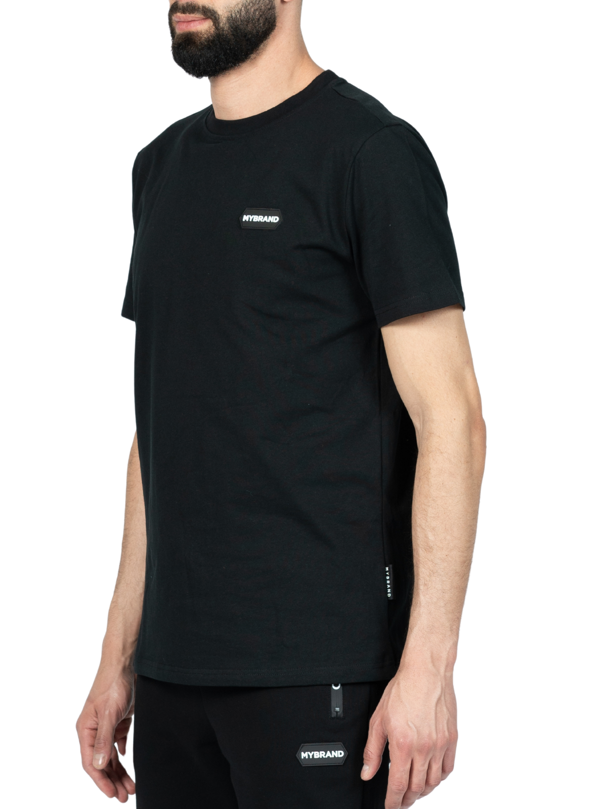 MB HEXAGON PATCH T-SHIRT BL | BLACK