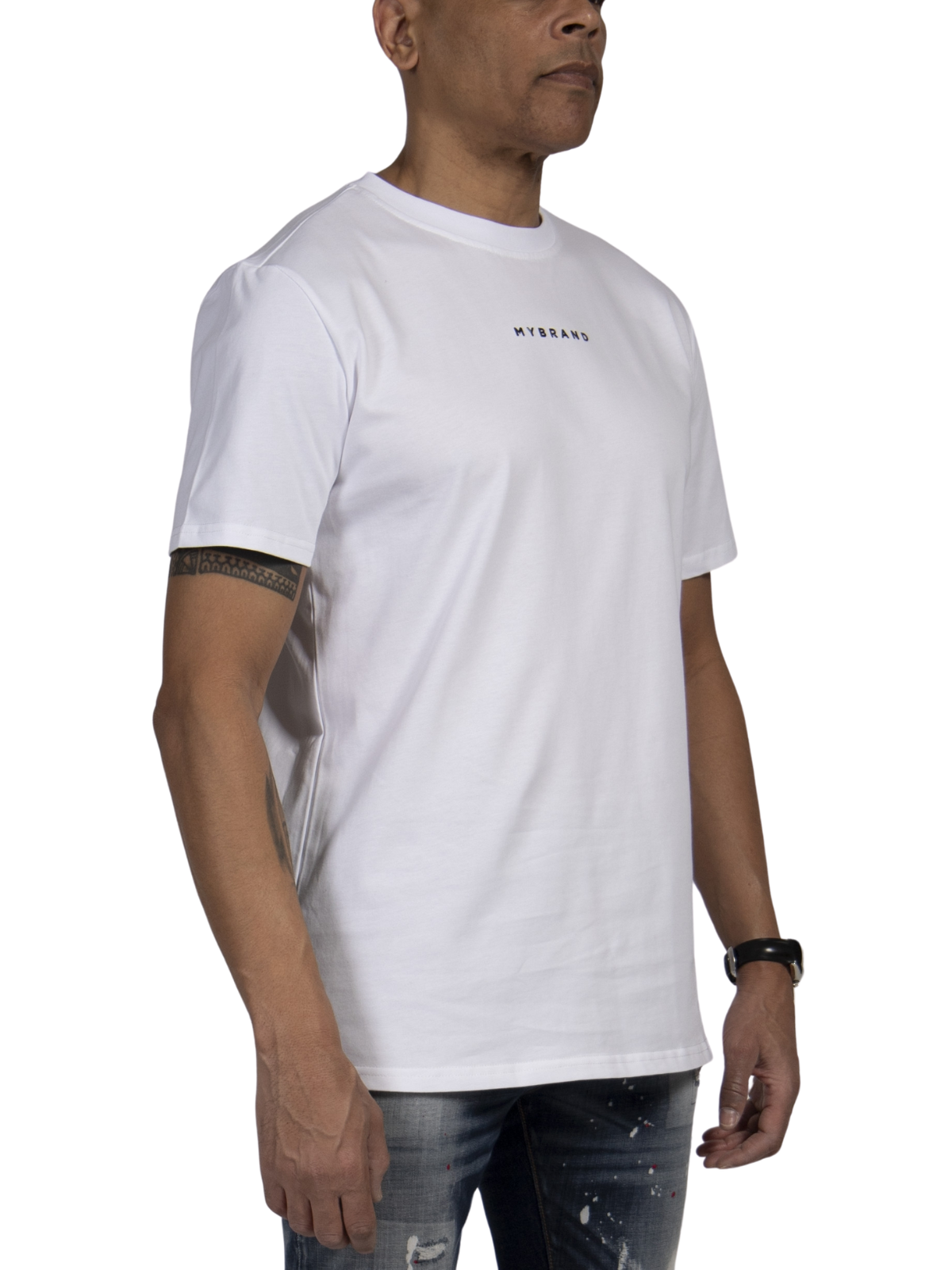 MY BRAND BACK TEXT T-SHIRT WHITE | WHITE