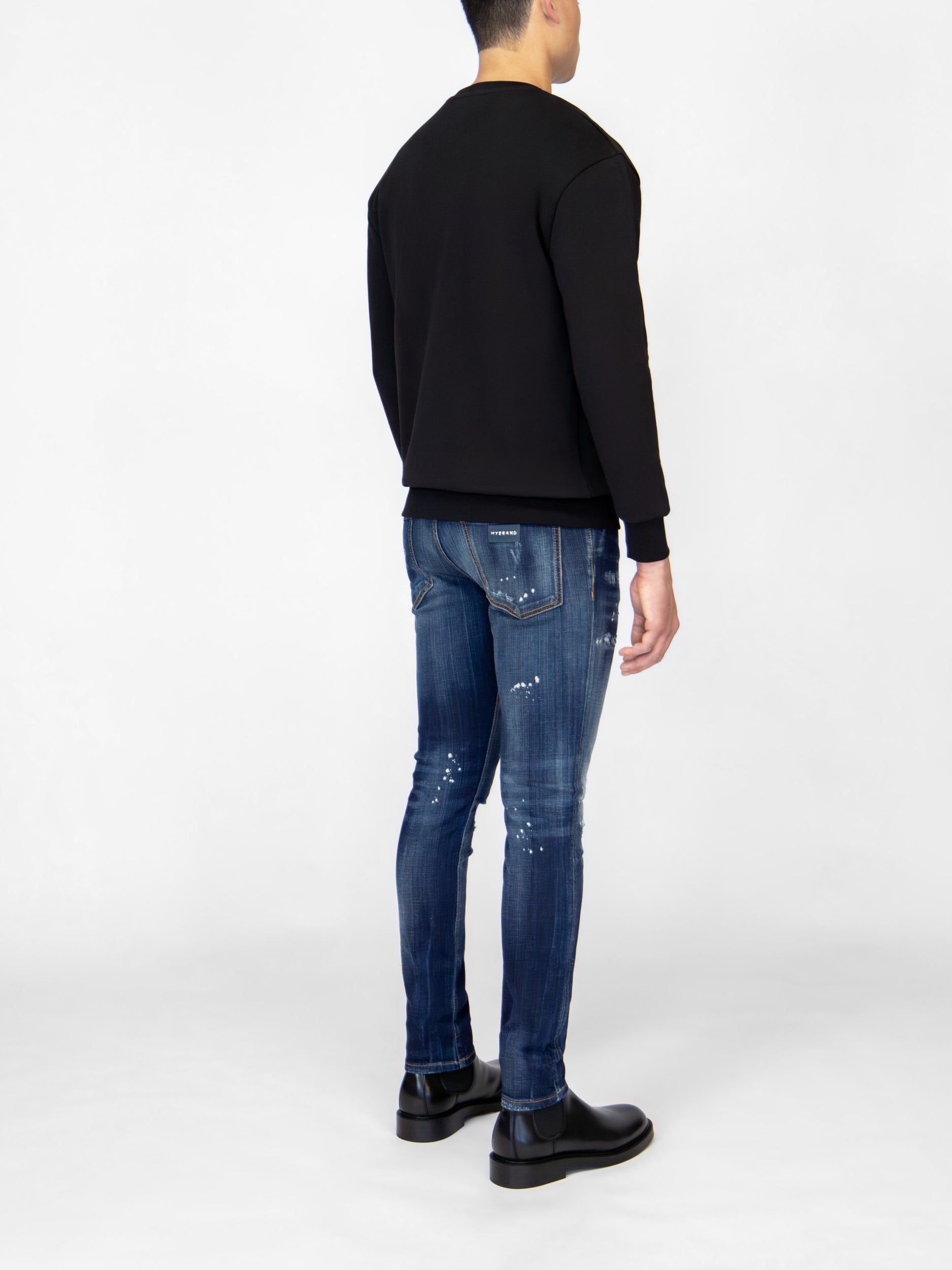 MYBRAND VARSITY RED COLLEGE  SWEATER | BLACK