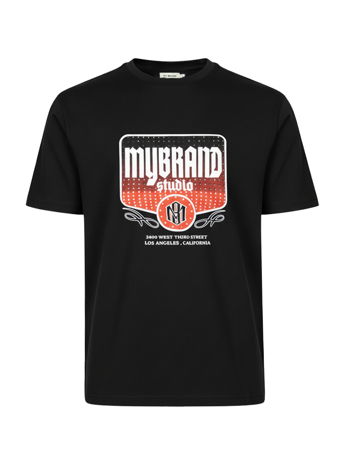MY BRAND STUDIO URBAN STREETWEAR T-SHIRT | BLACK